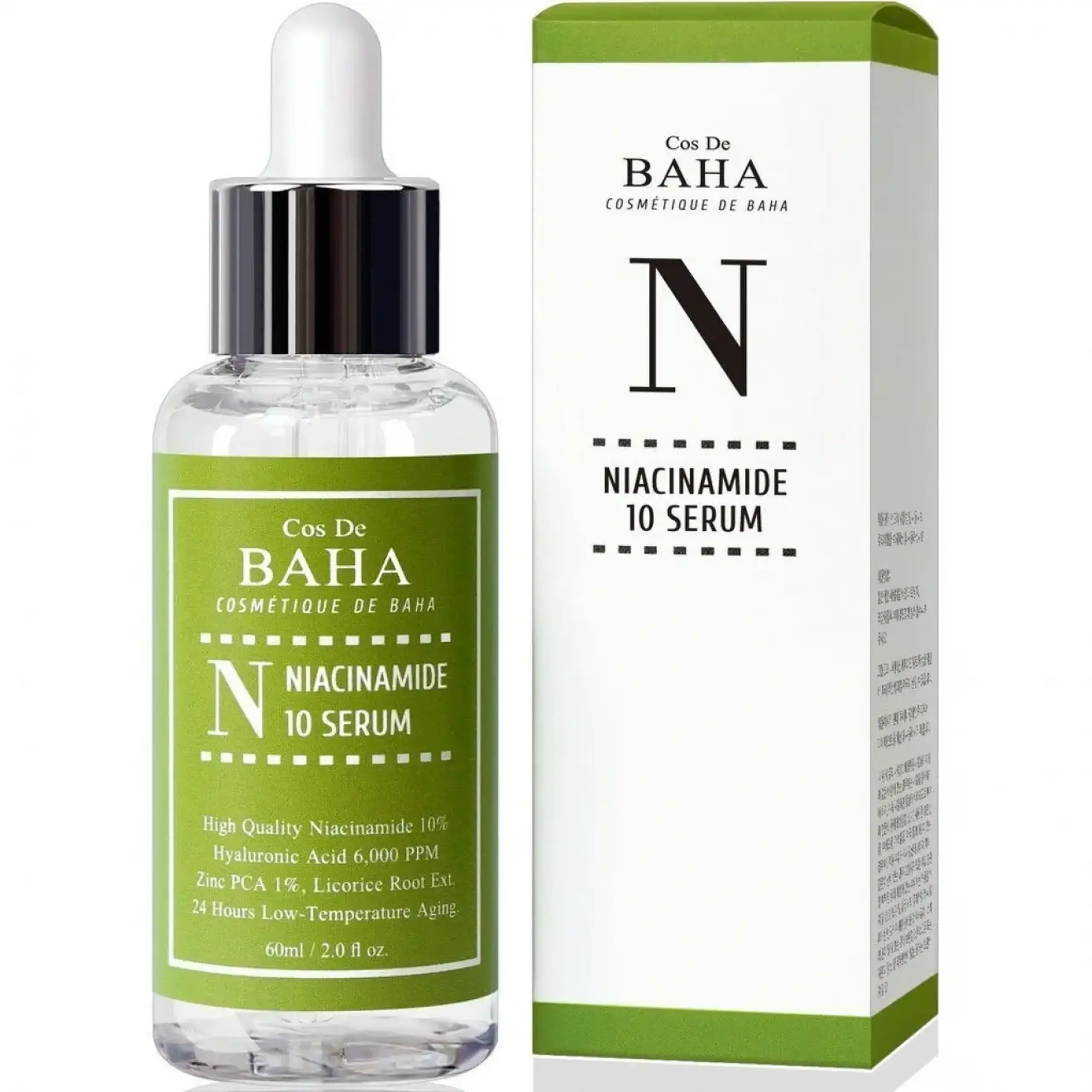 Cos De Baha, N, Niacinamide 10 Serum, 60 ml
