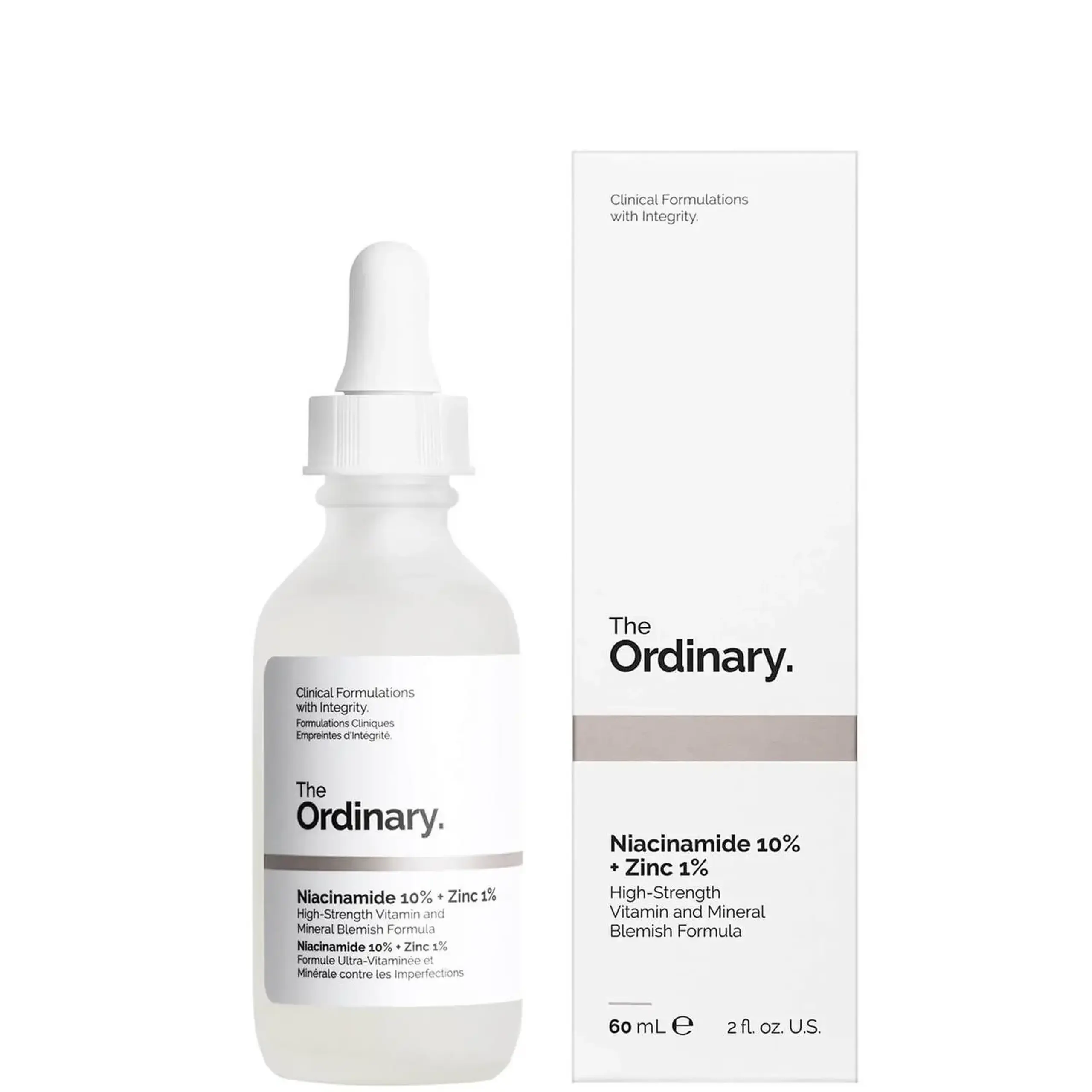 Serum pentru fata The Ordinary, Niacinamide 10% + Zinc 1% Supersize Serum, 60ml
