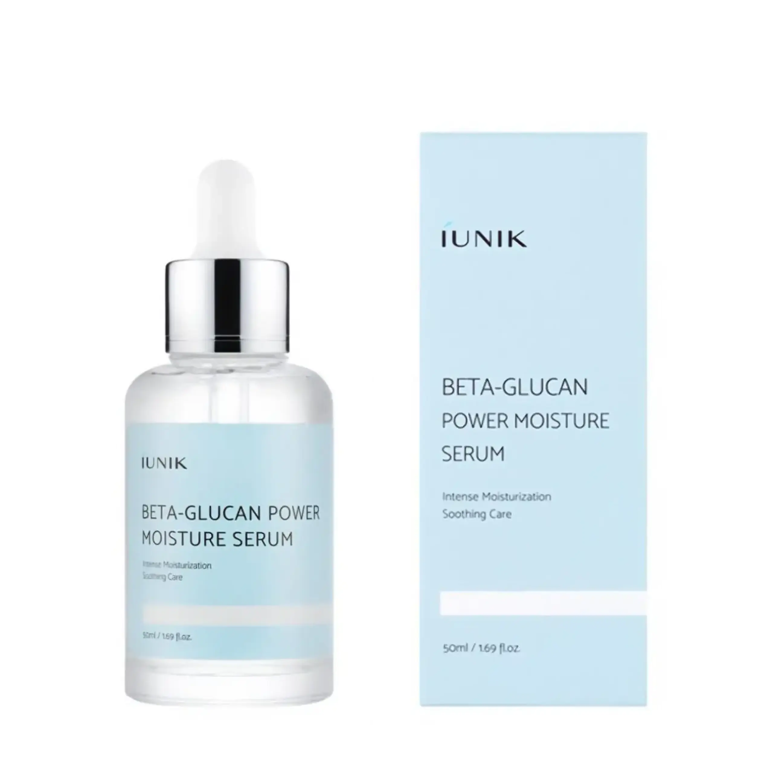 Serum hidratant pentru față Iunik, Beta Glucan Power Moisture Serum, 50 ml