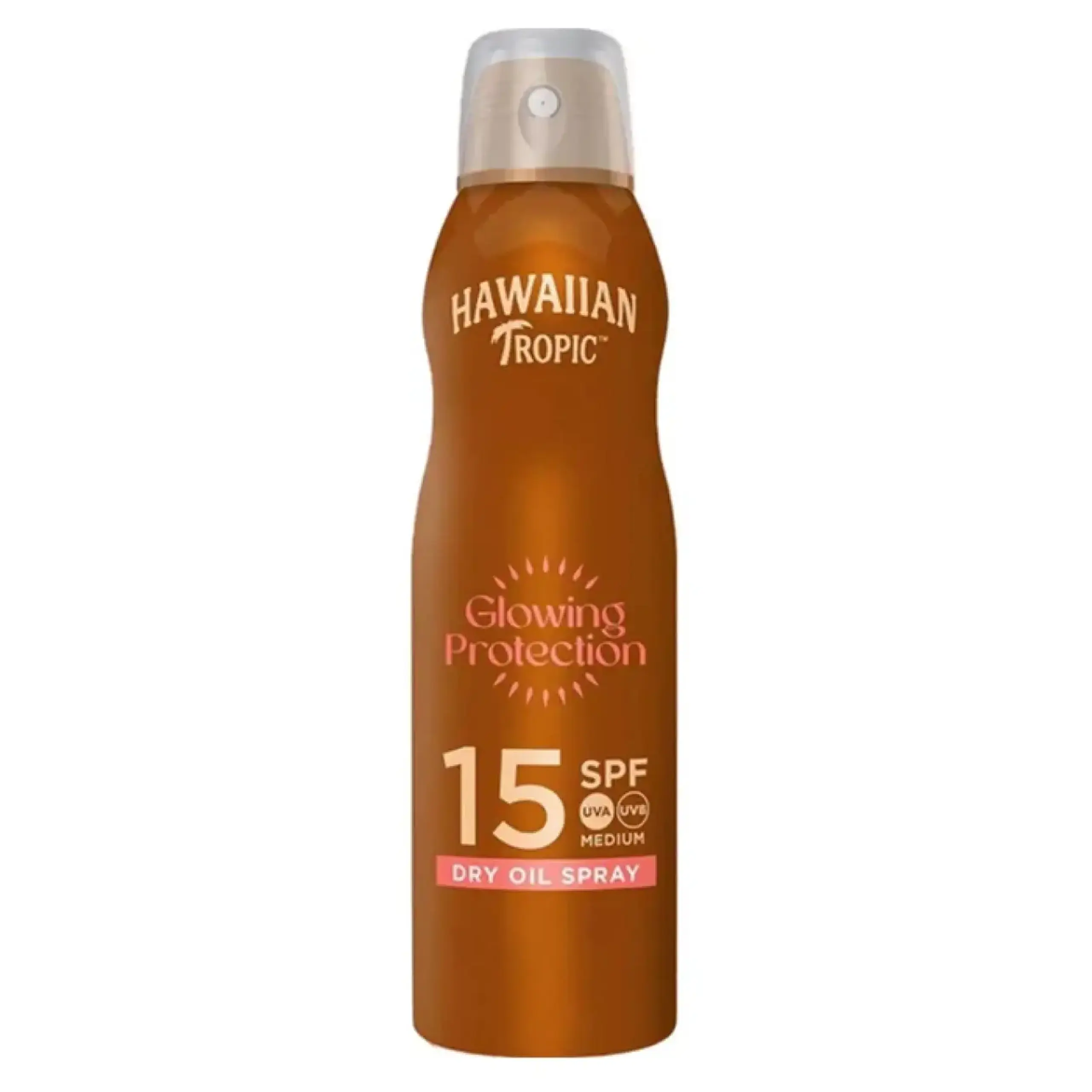 Protectie solara Hawaiian Tropic, Glowing Protection Dry Oil Spray SPF 15, 177 ml