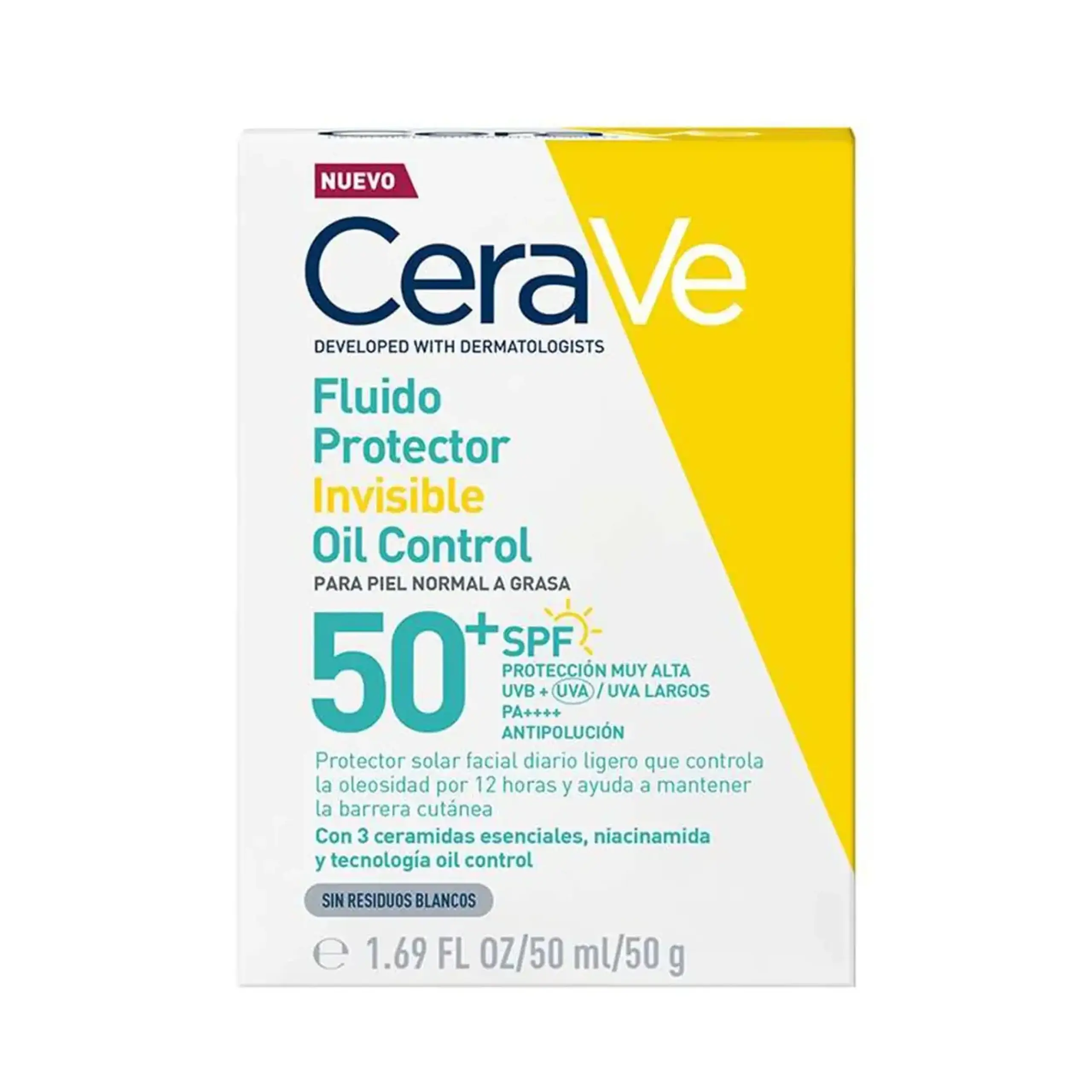 Cerave, Invisible Oil Control SPF50+ 50 ml