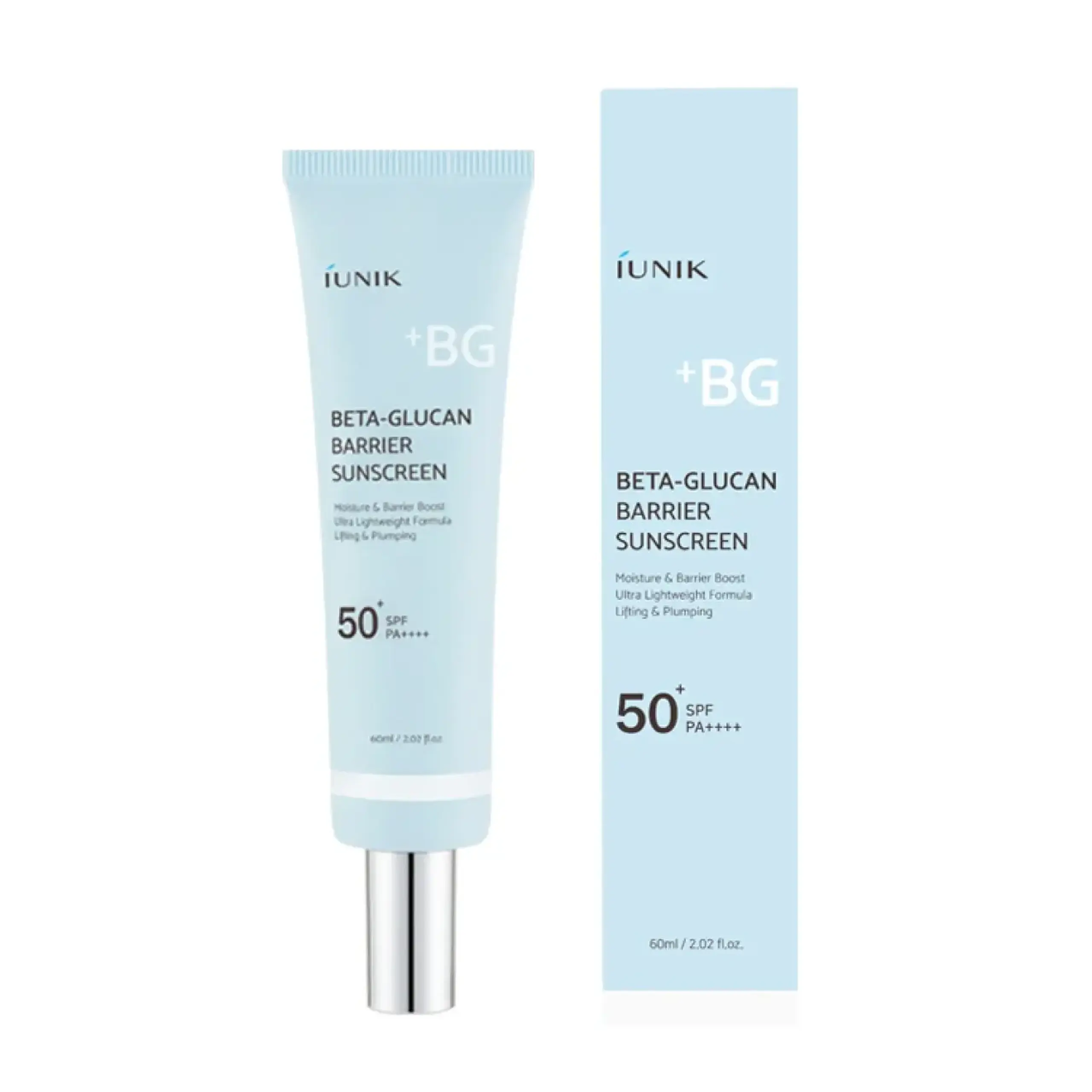 Iunik, Beta Glucan Barrier Sunscreen SPF50 PA+++, 60 ml