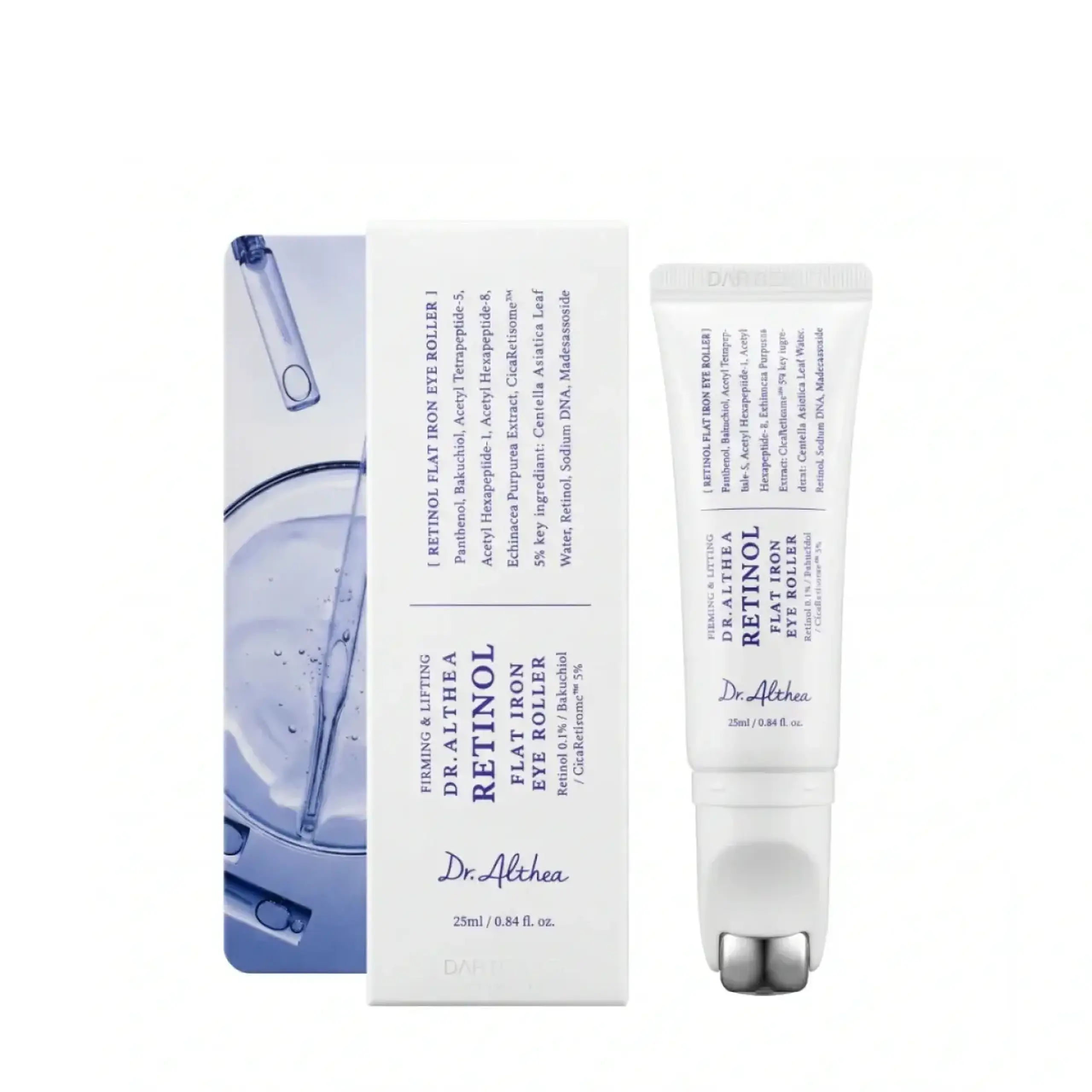 Serum pentru zona ochilor Dr. Althea, Retinol Flat Iron Eye Roller, 25 ml