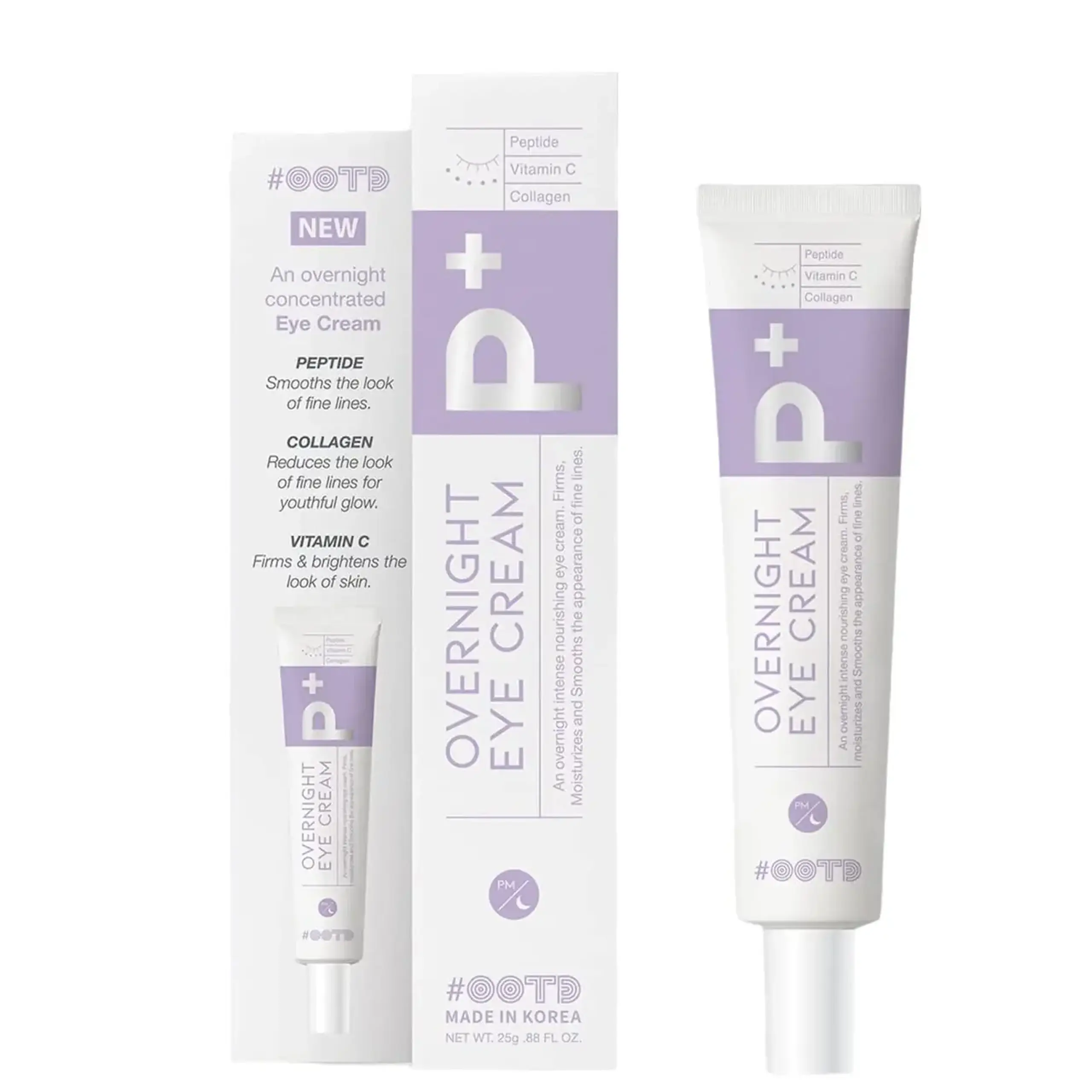 Cremă pentru zona ochilor OOTD Beauty, Overnight Eye Cream, 25 g