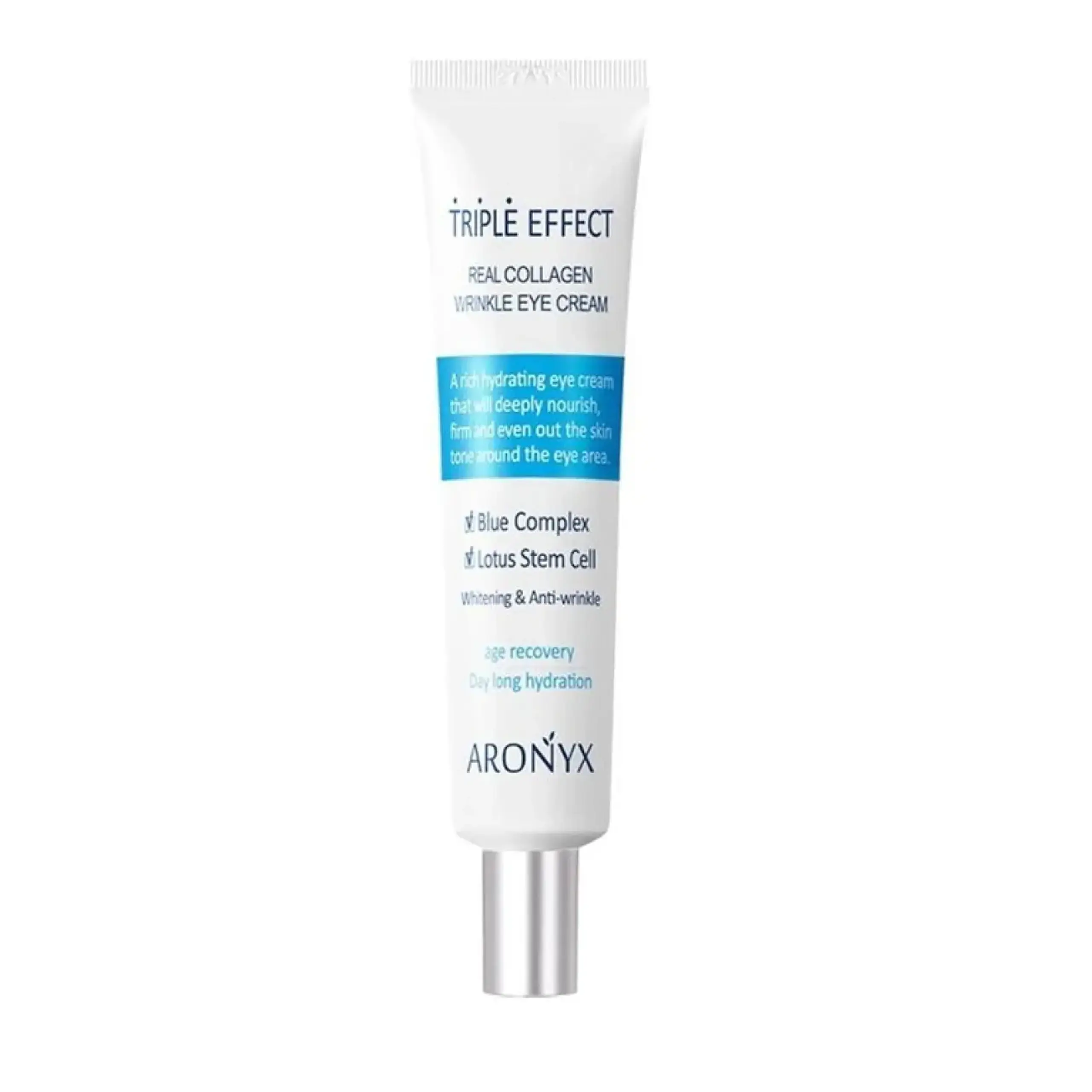 Cremă anti-rid pentru zona ochilori Medi Flower, Aronyx Triple Effect Real Collagen Wrinkle Eye Cream, 40 ml
