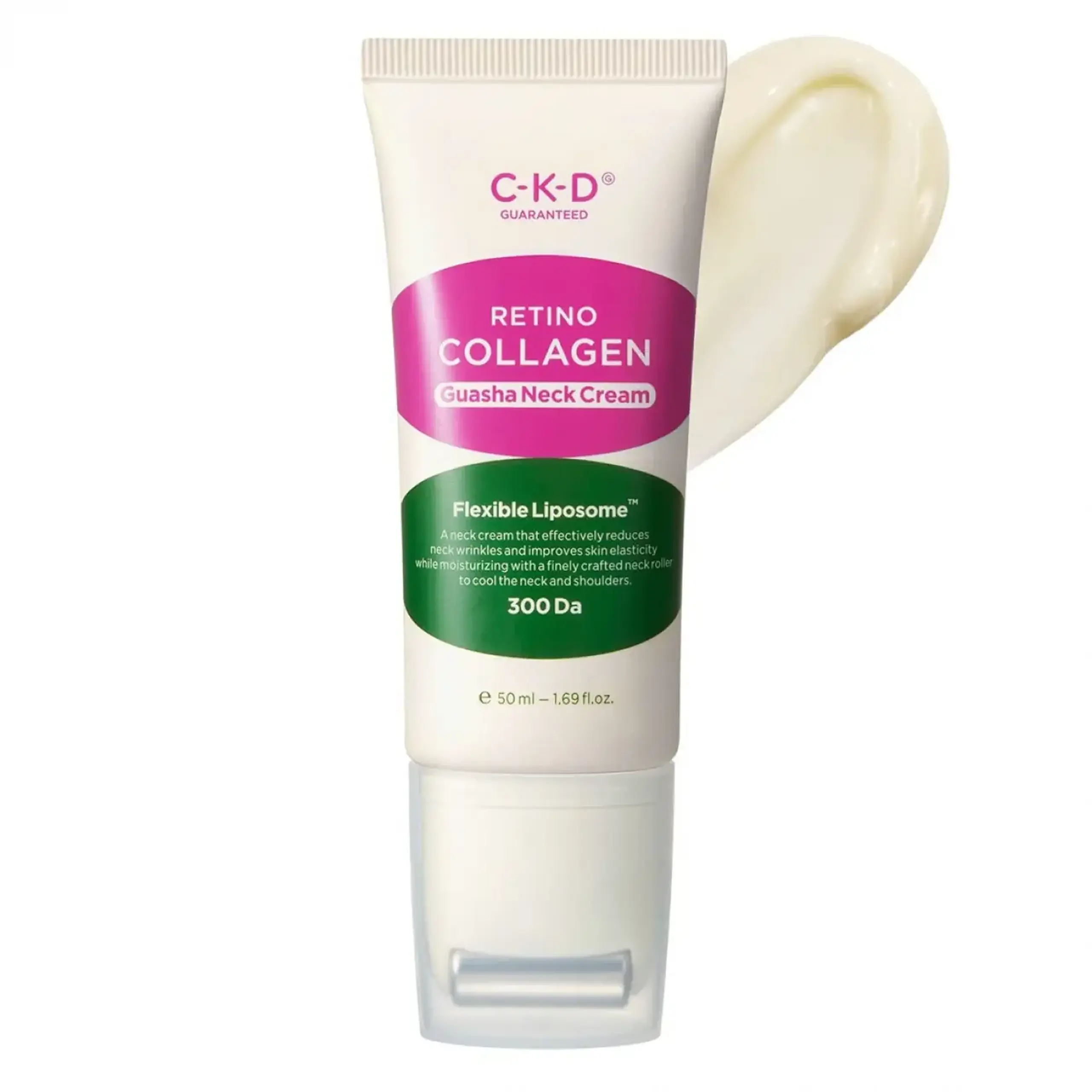 Cremă cu role pentru masajul gâtului CKD, Retino Collagen Guasha Neck Cream, 50 ml