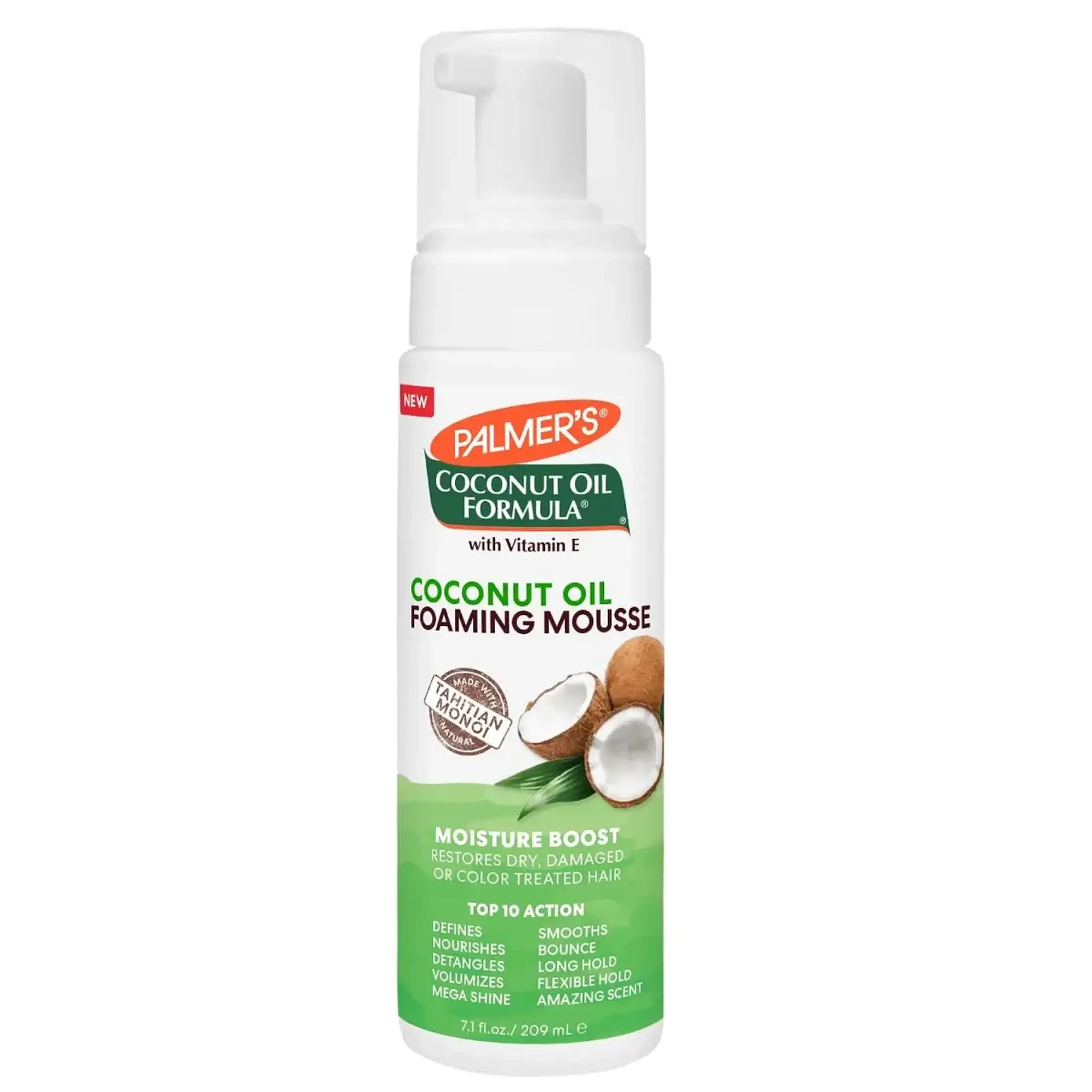 Palmers, Foaming Hair Mousse, Coconut Oil Formula, 209 ml