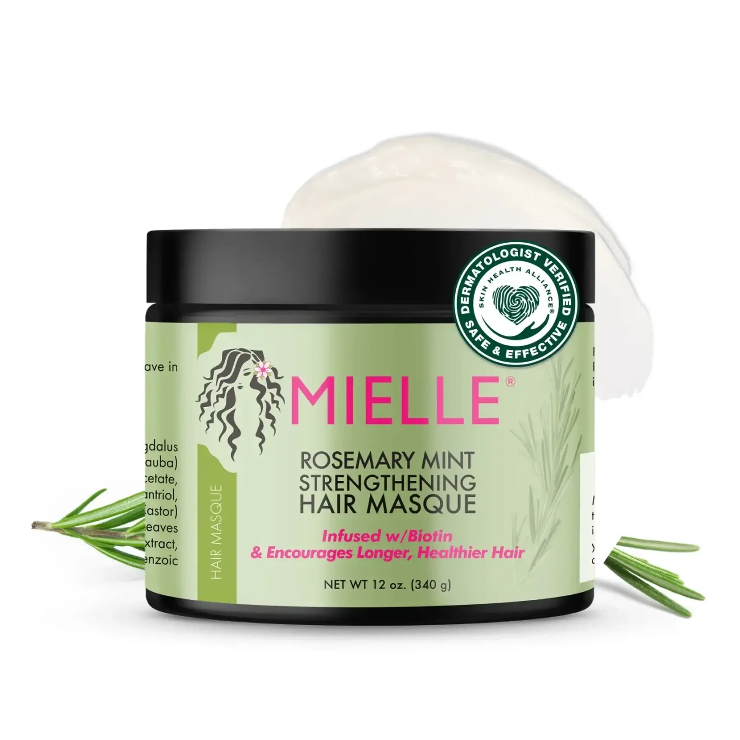 Mielle, Rosemary Mint Strenghtening Hair Masque, 340 gr.