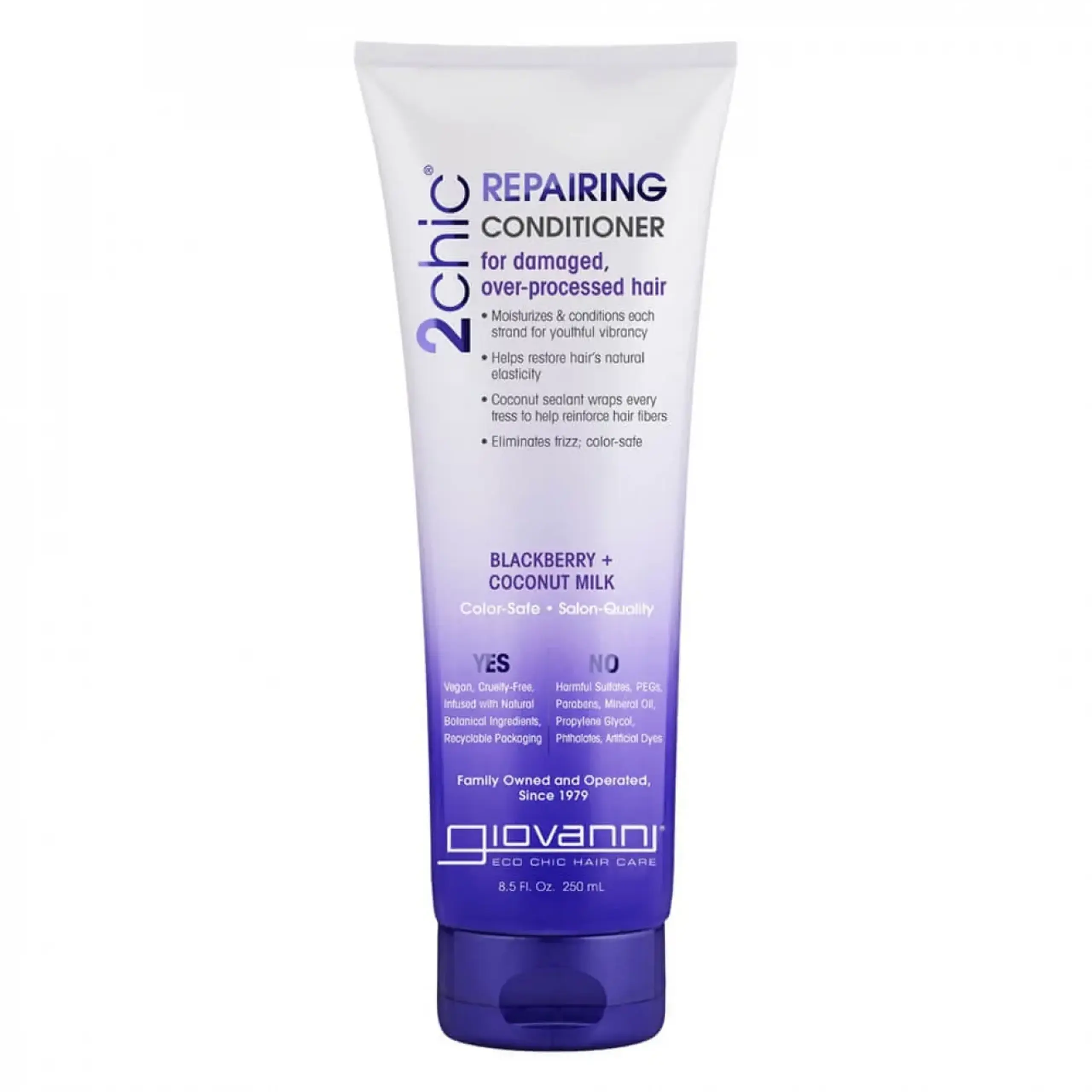 Balsam revitalizant Giovanni, 2chic Repairing Hair Conditioner, Blackberry Coconut Milk, 250 ml