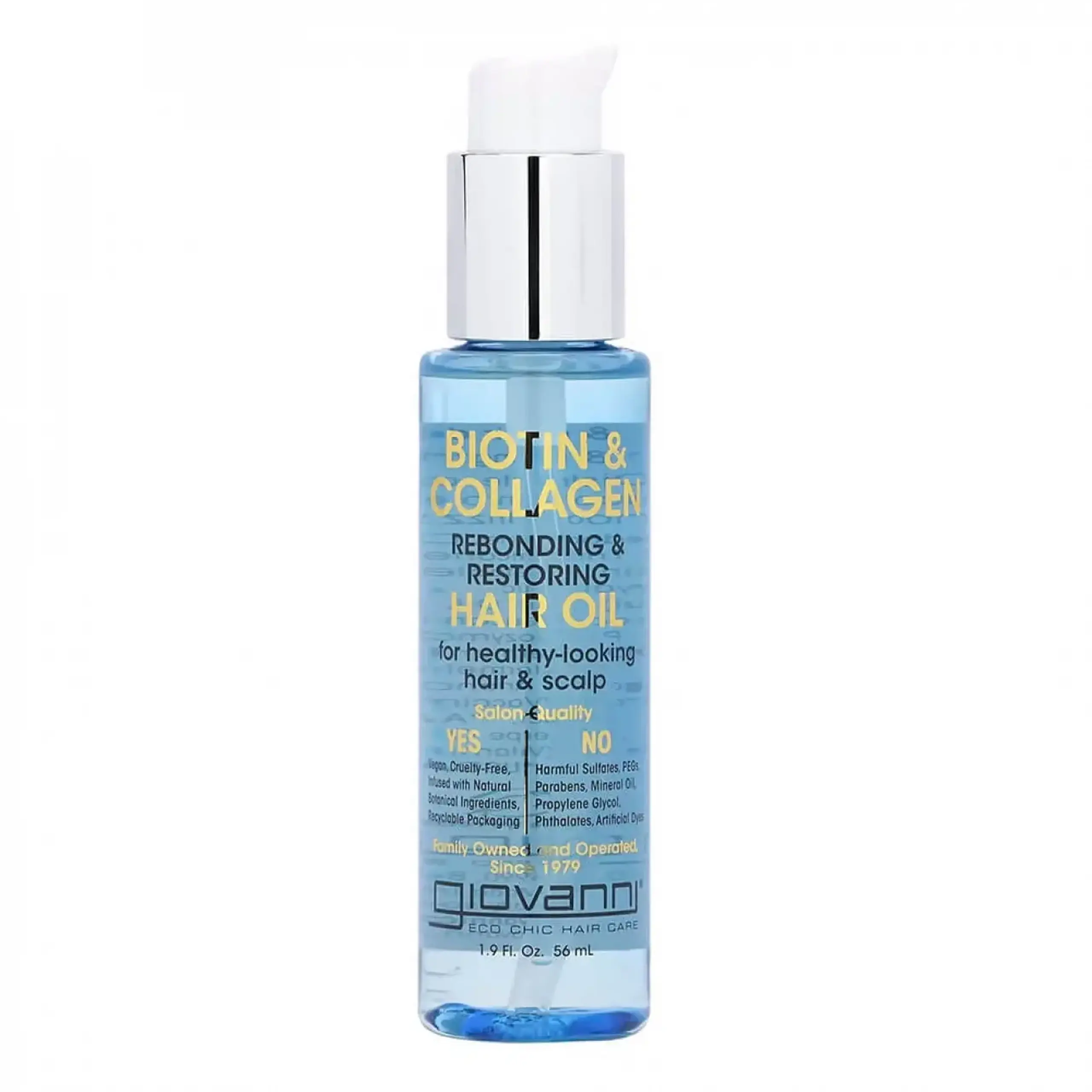 Ulei de păr Giovanni, Biotin Collagen Rebonding Restoring Hair Oil, 56 ml