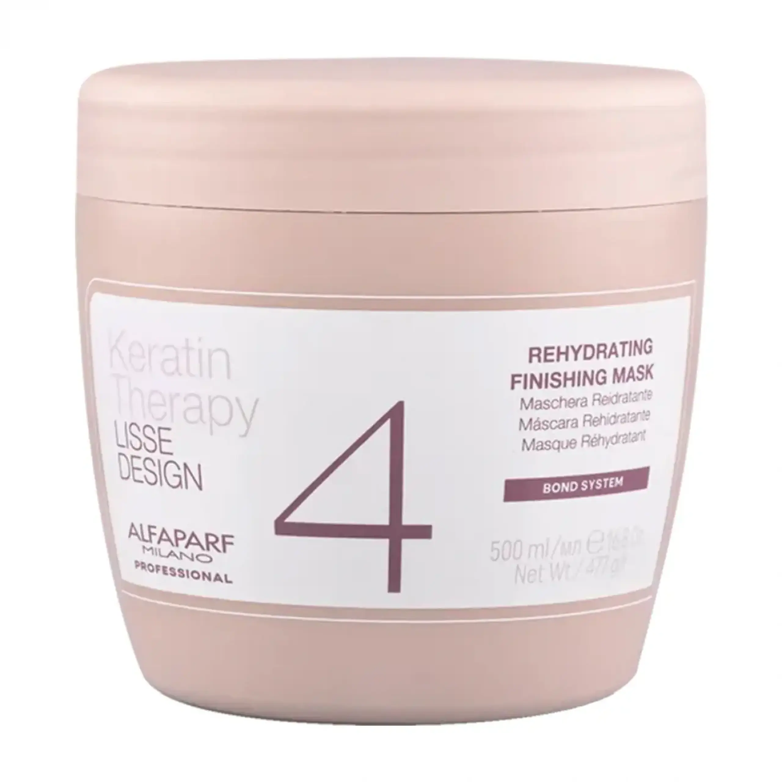 Masca rehidratanta pentru par Alfaparf, Keratin Therapy Lisse Rehydrating Finishing Mask, 500 ml