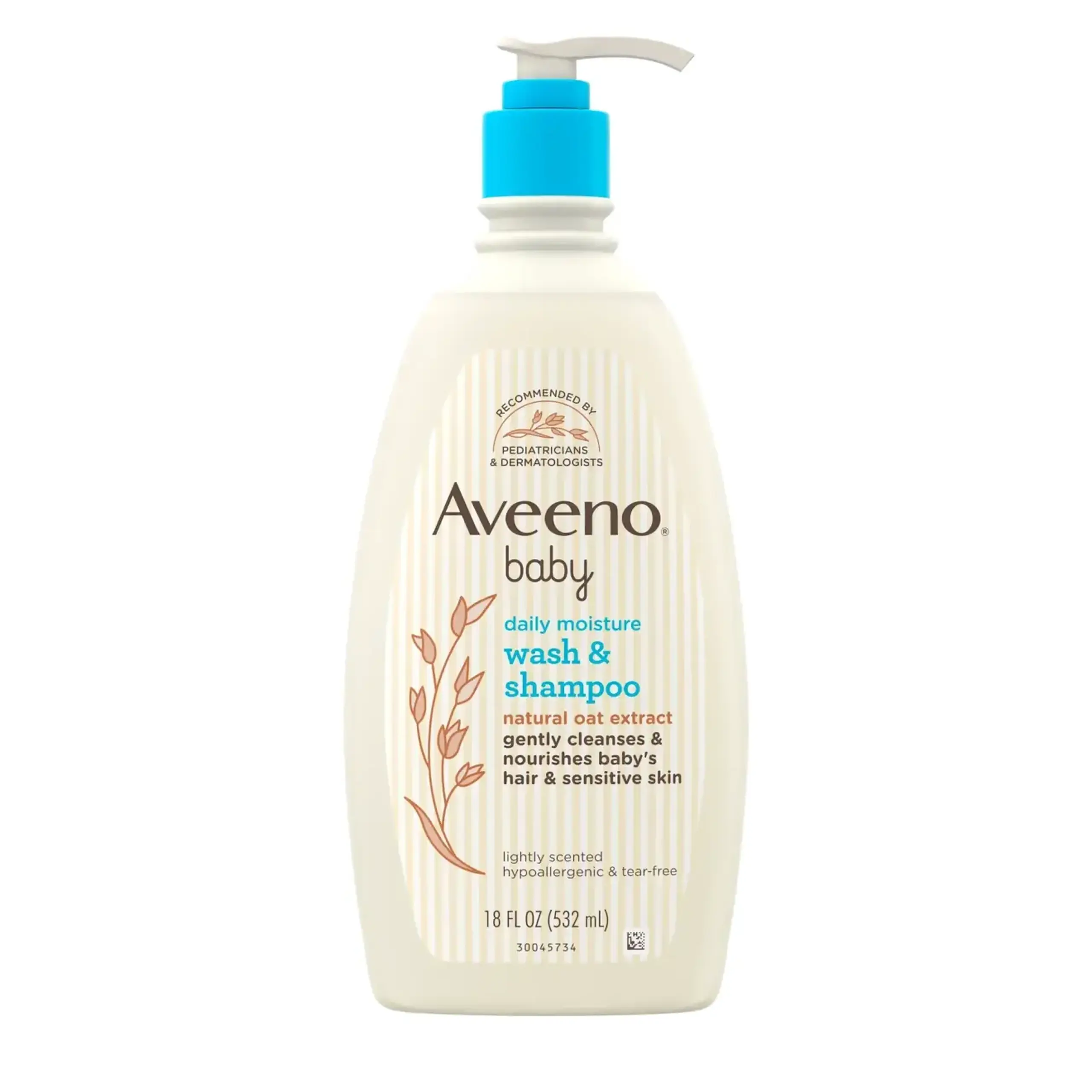 Aveeno, Baby Wash & Shampoo Lightly Scented, 532 ml