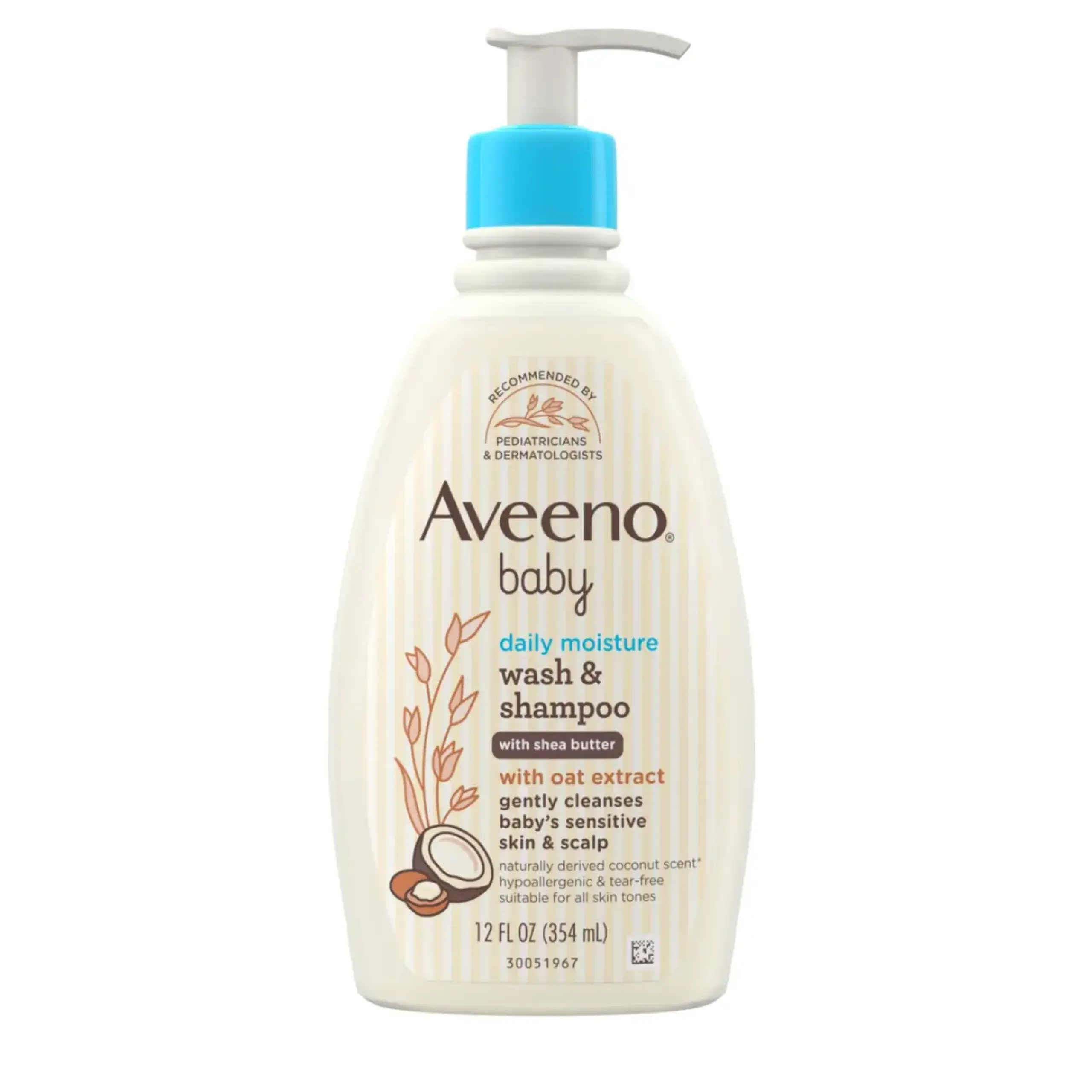 Aveeno, Baby Wash & Shampoo Lightly Scented, 354 ml