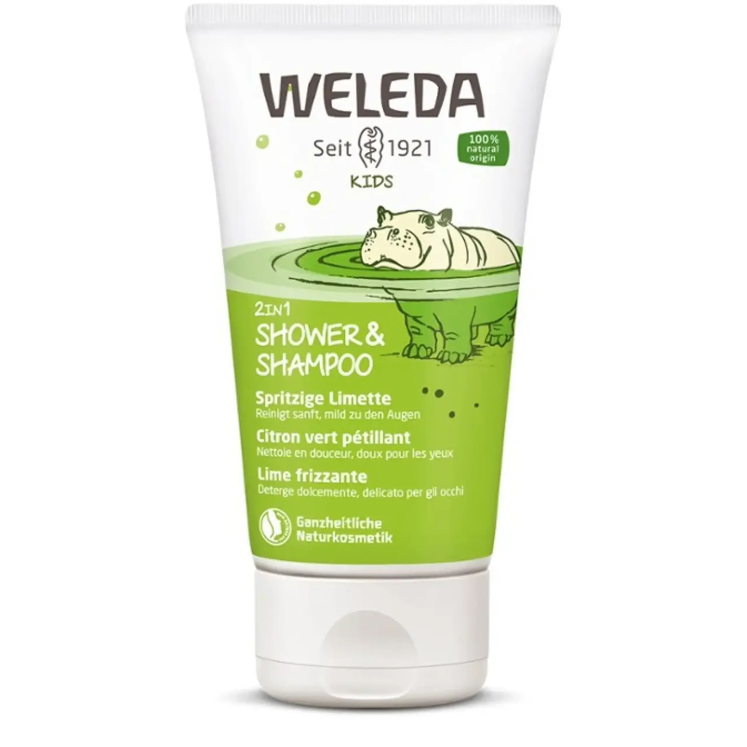 Weleda, Șampon și gel de dus 2 în 1 pentru copii, cu Lime 150 ml