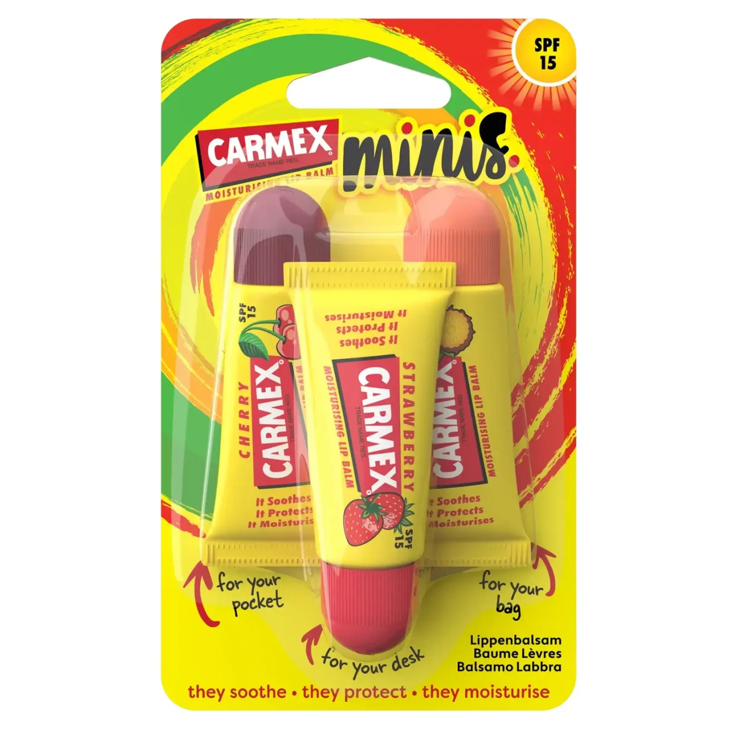 Carmex, Moisturising Lip Balm Minis, Tube