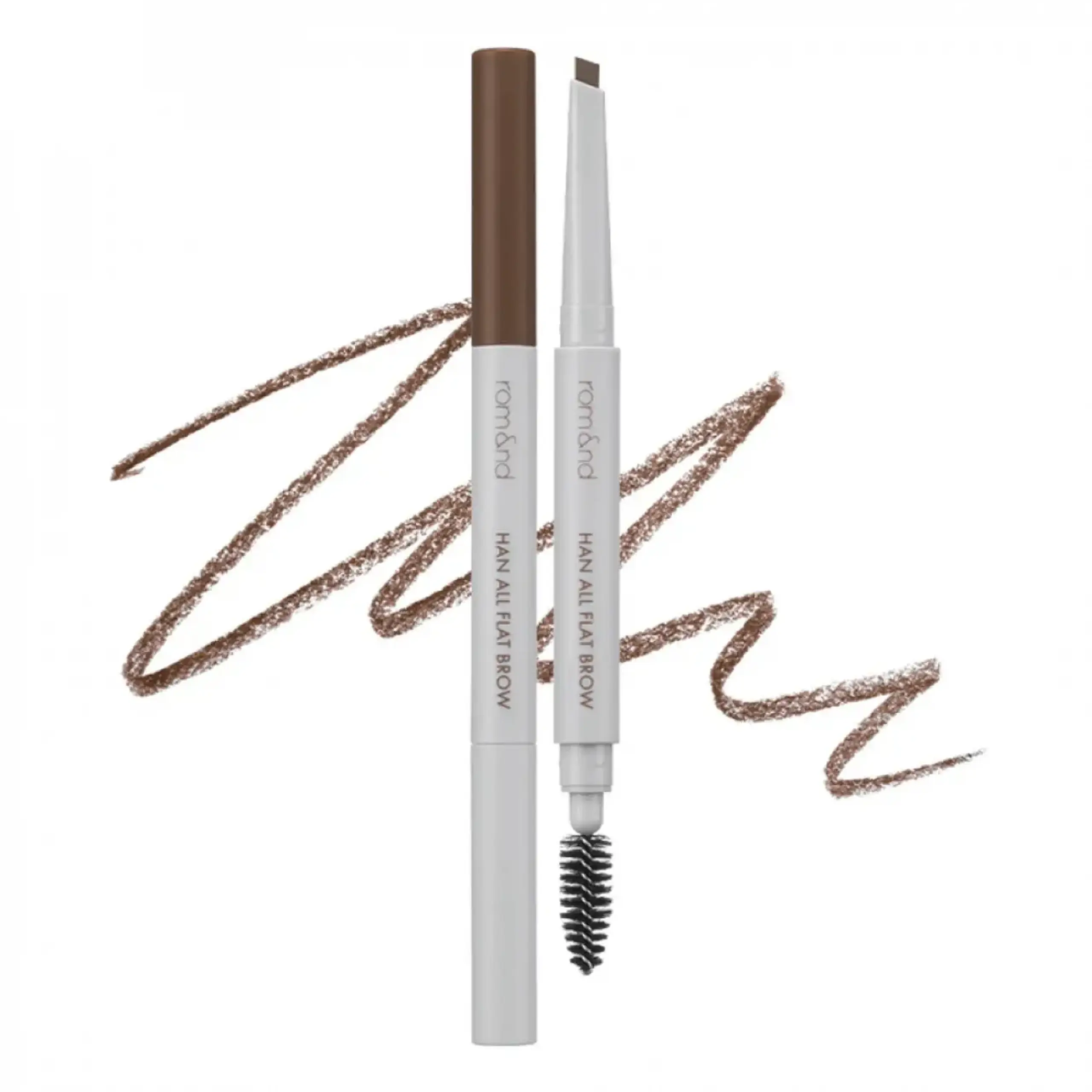 Creion rezistent pentru sprâncene Rom&nd, Han All Flat Brow w2 Mild Woody
