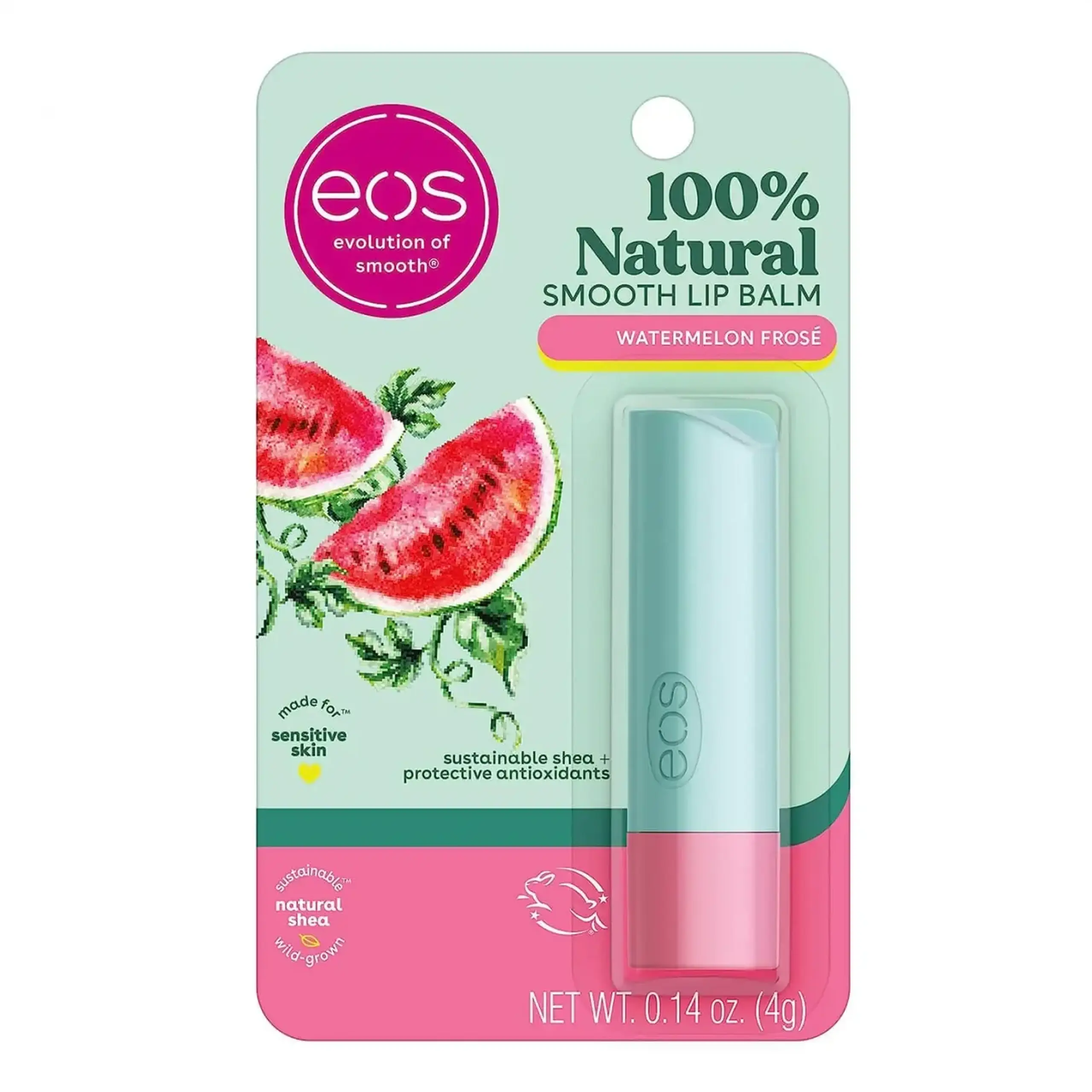Balsam de buze EOS, Super Soft Lip Balm Stick Watermelon Frose, 4 gr.