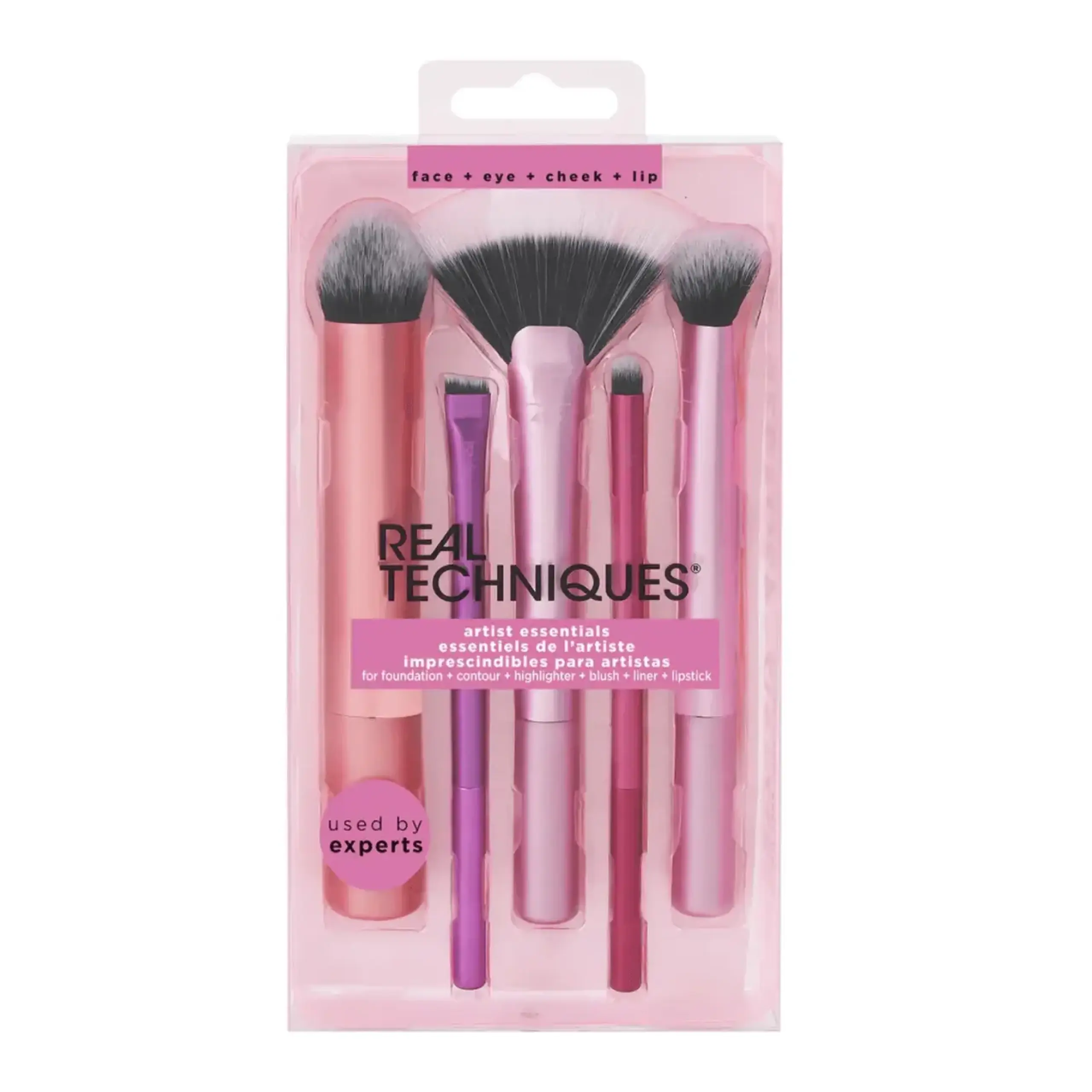 Set pensule pentru machiaj Real Techniques, Brushes Artist Essentials Set