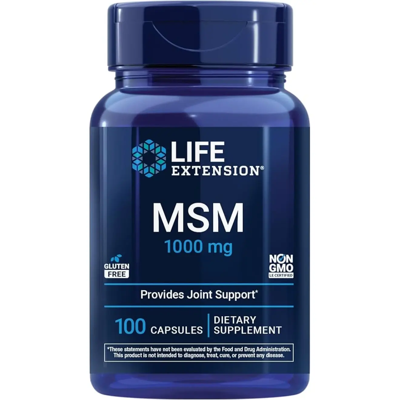 Life Extension, MSM 1000 mg, 100 caps