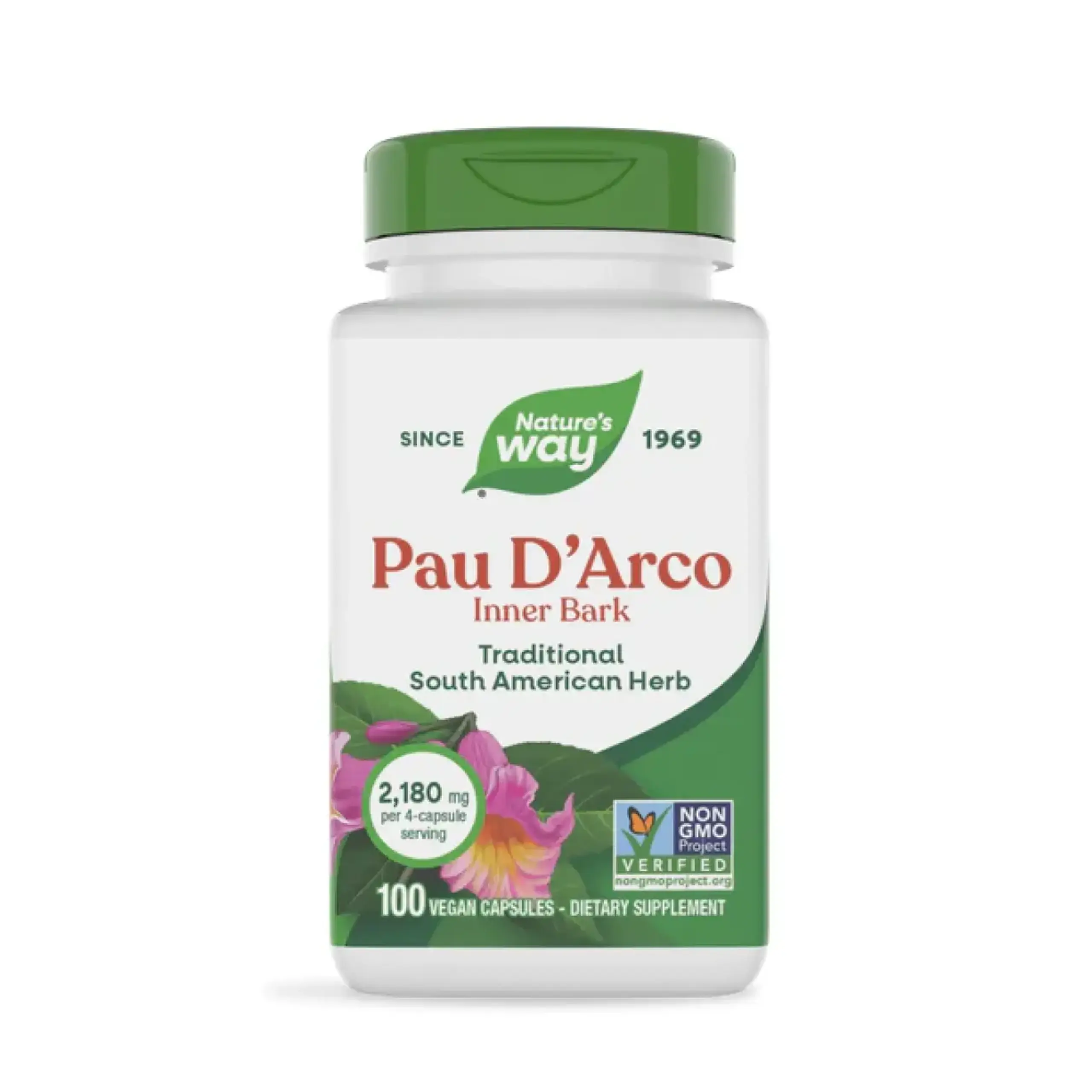 Nature's Way, Pau D’arco Inner Bark, 100 vcaps