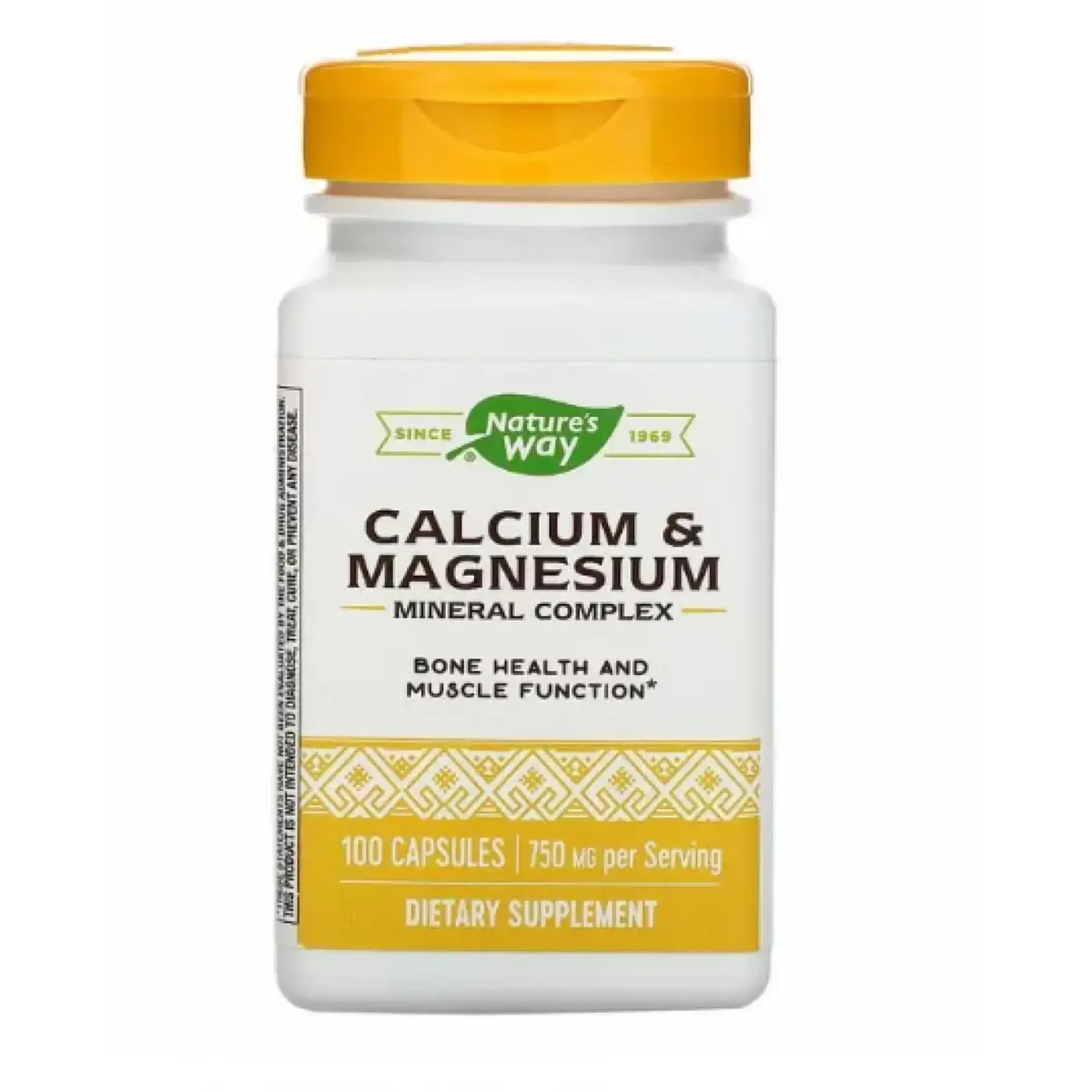 Nature's Way, Calcium-Magnesium, 750 mg, 100 caps
