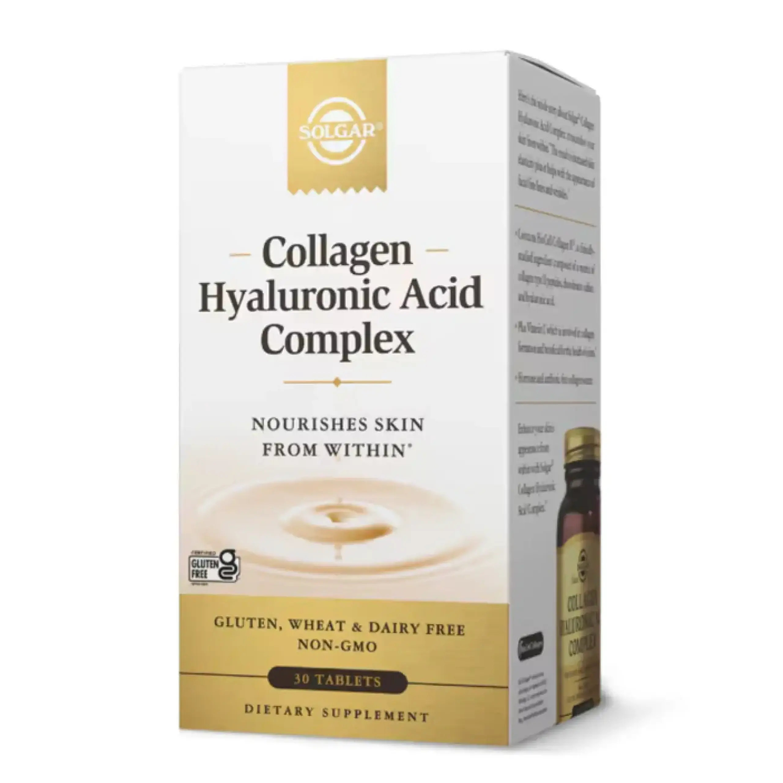 Solgar, Collagen Hyaluronic Acid Complex, 30 tab