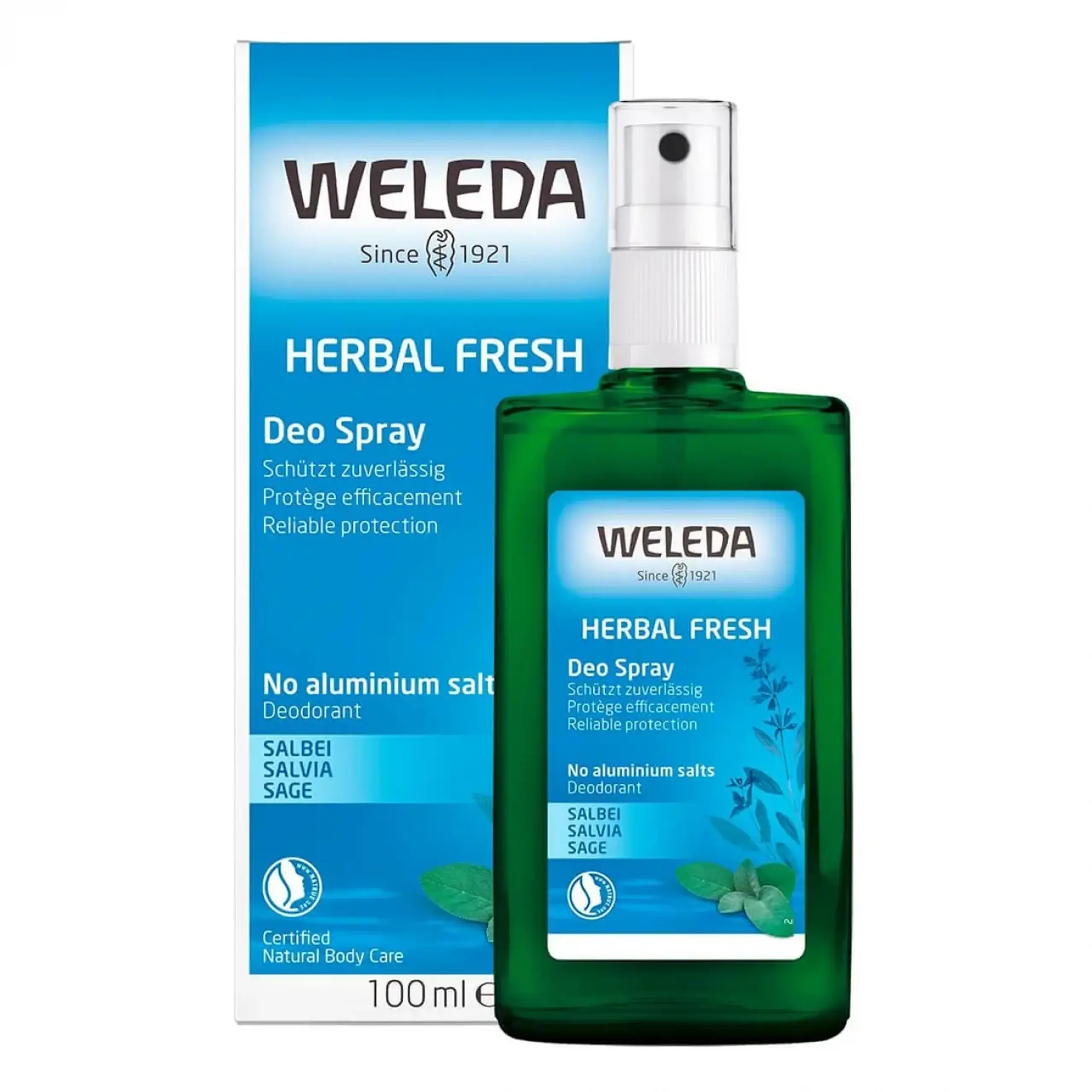 Deodorant Weleda, Herbal Fresh Deo Spray, 100 ml