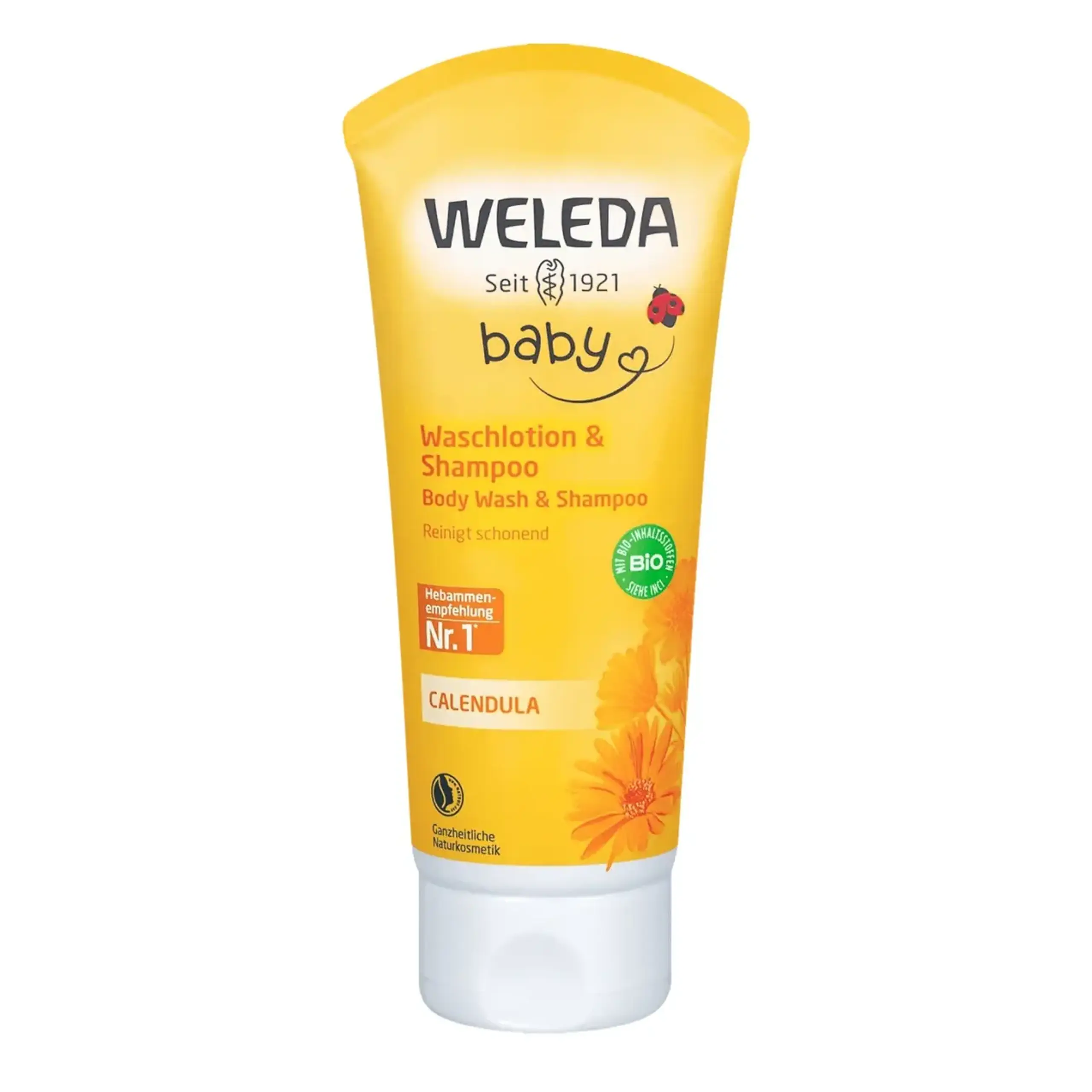 Weleda, Lotiune de Curatare & Sampon cu Galbenele pentru bebelusi, 200ml