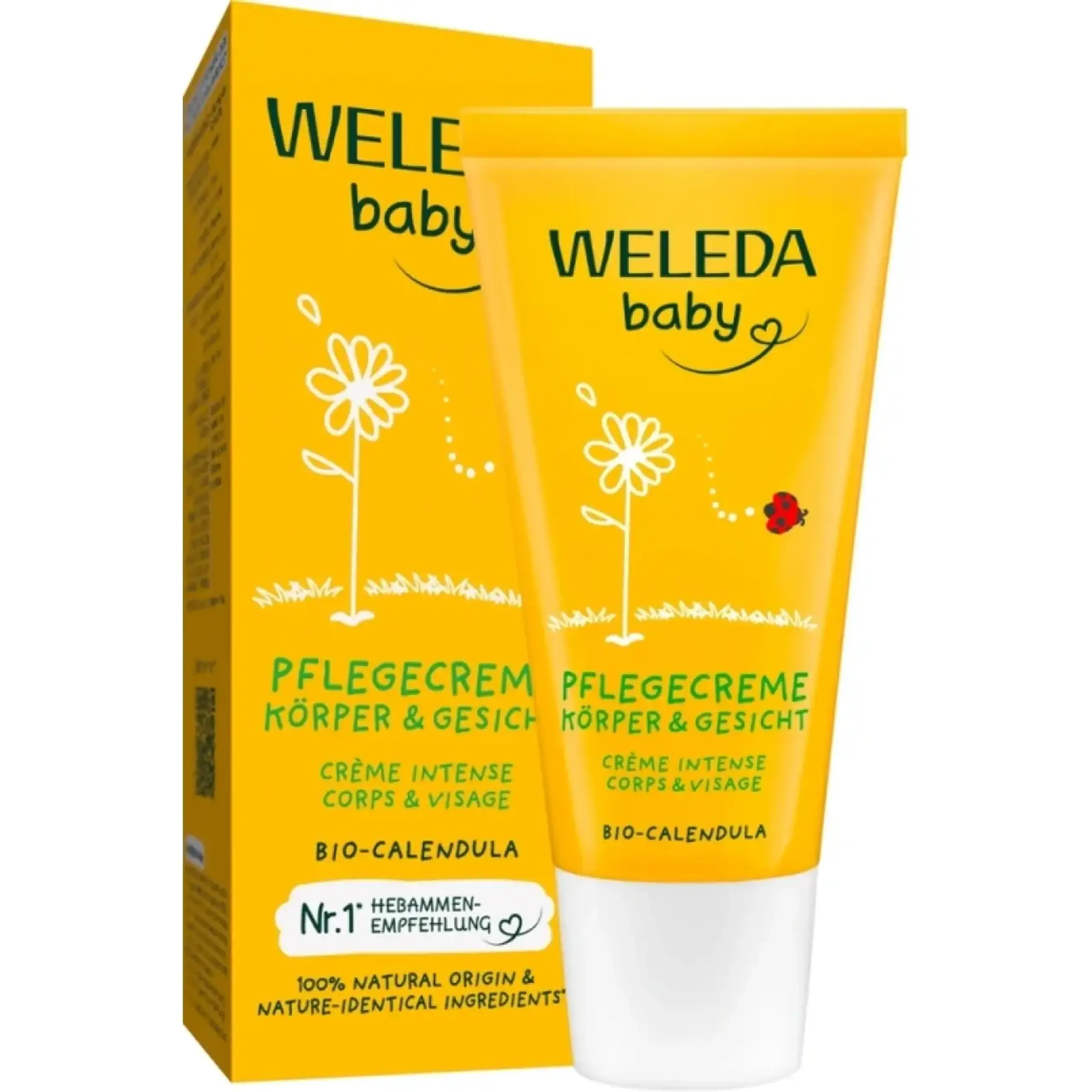 Weleda Baby, Crema de Corp Hidratanta cu Galbenele, 75 ml