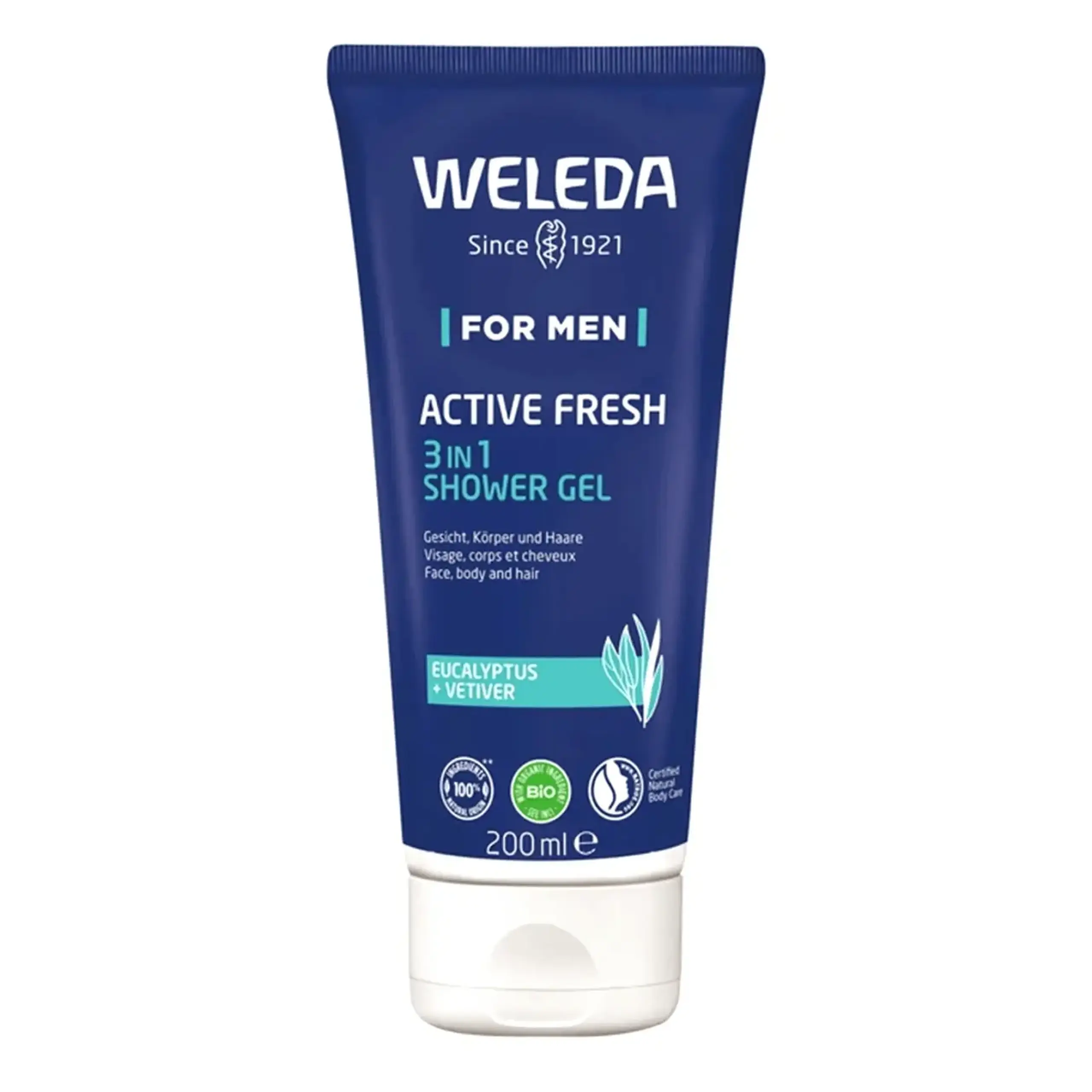 Weleda, Gel de duș revigorant pentru barbati, 200 ml