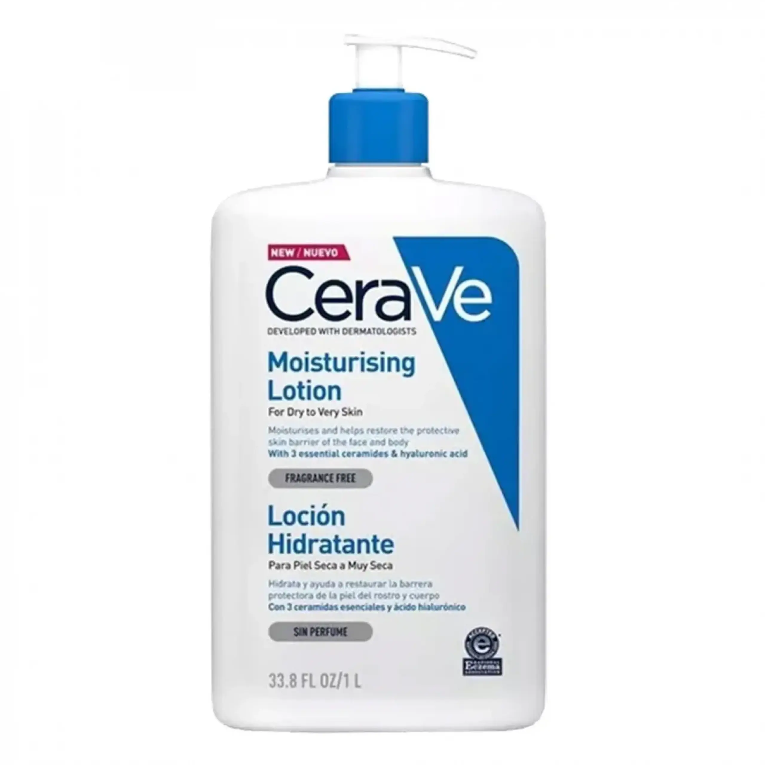 Lotiune hidratanta de fata si corp CeraVe, Moisturizing Lotion, for dry to very dry skin, 1 L