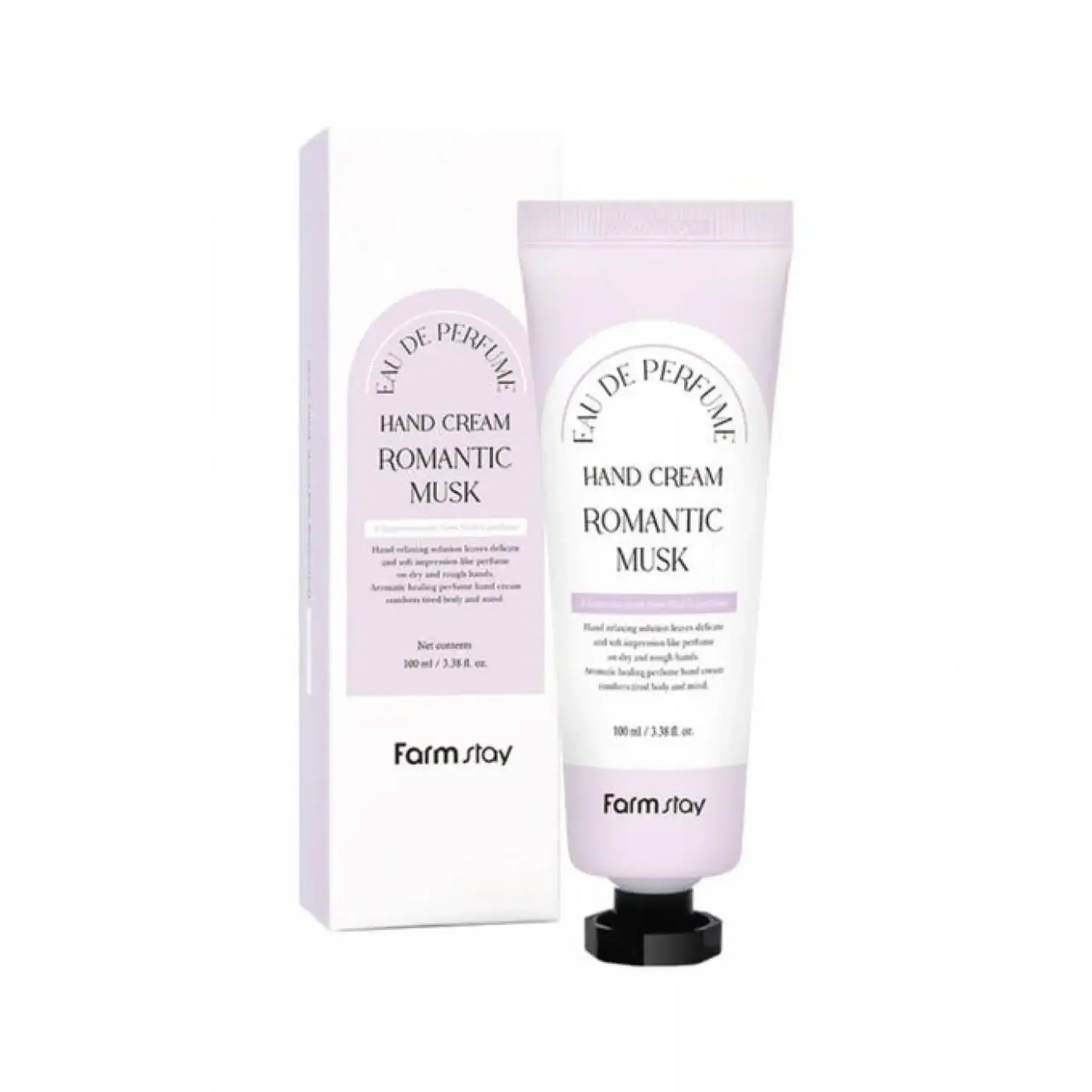 Crema pentru mâini FarmStay, Eau De Perfume Hand Cream Romantic Musk, 100 ml