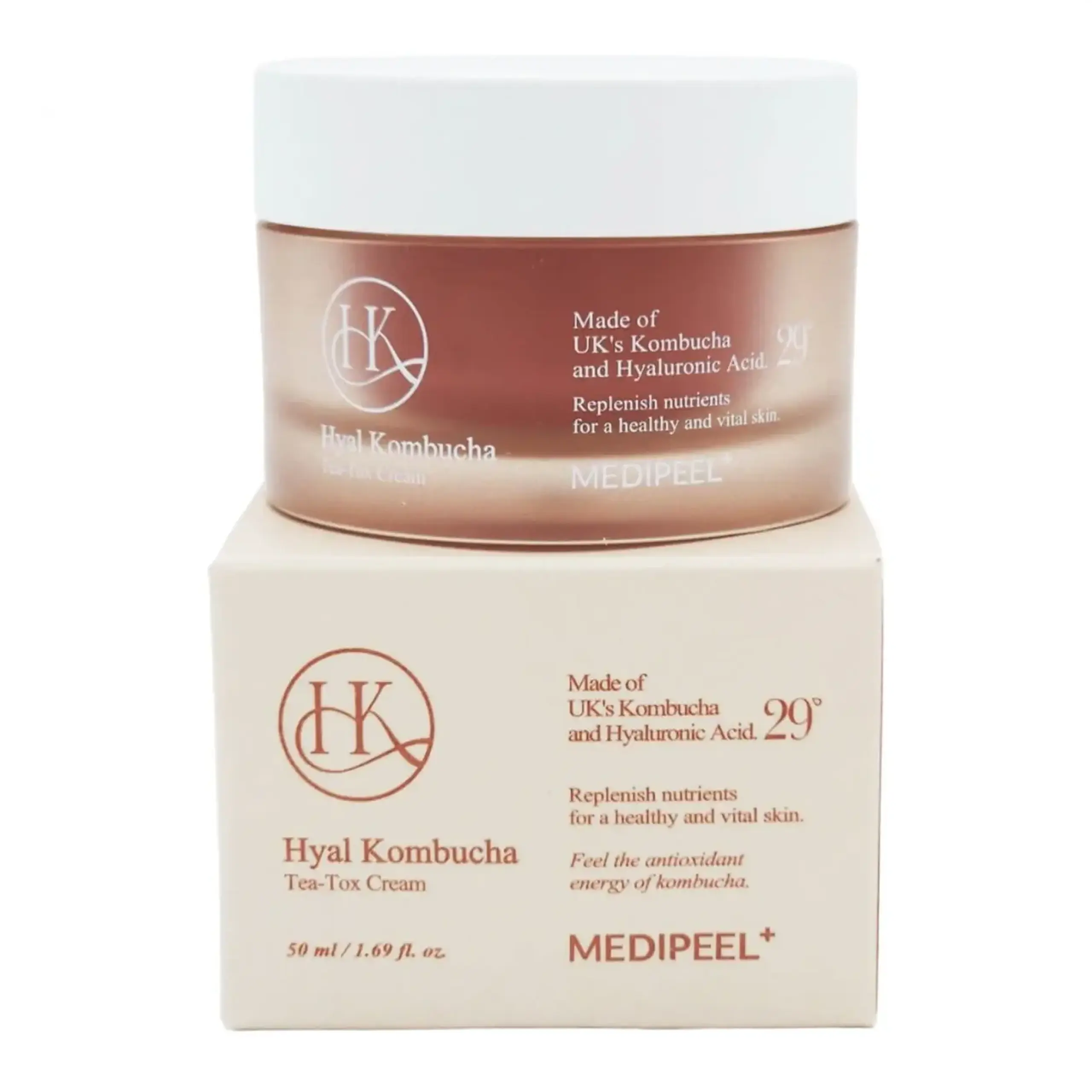 Cremă dublă pentru față Medi-Peel, Hyal Kombucha Tea-Tox Cream, 50 ml