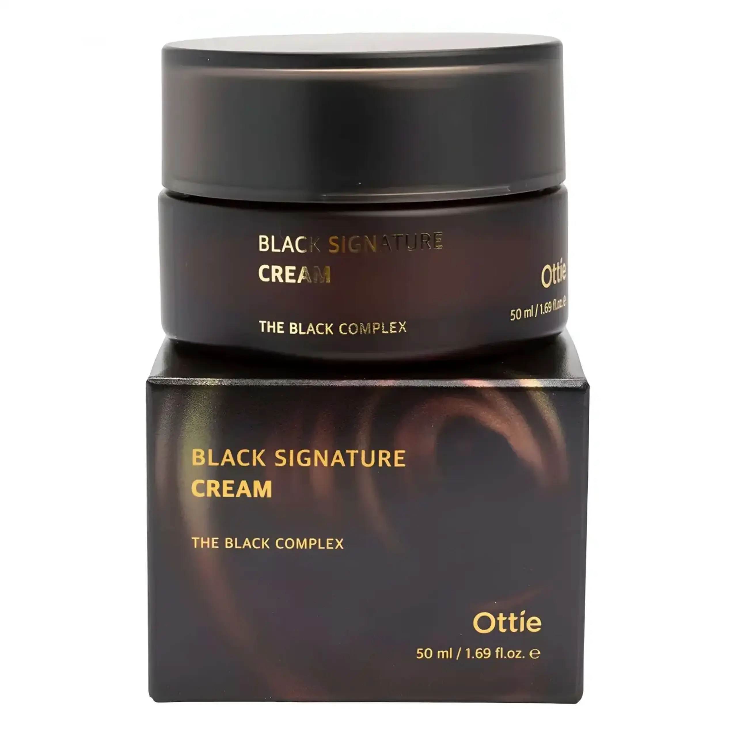 Cremă premium anti-age cu mucină de melc negru Ottie, Black Signature Cream, 50 ml