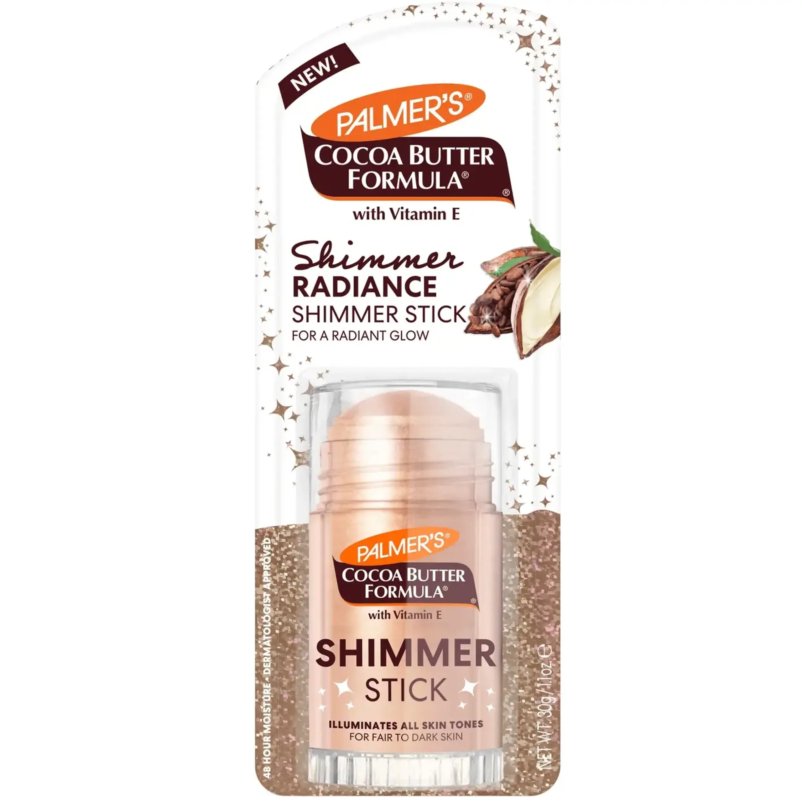 Palmers, CBF Shimmer Stick, 30 gr