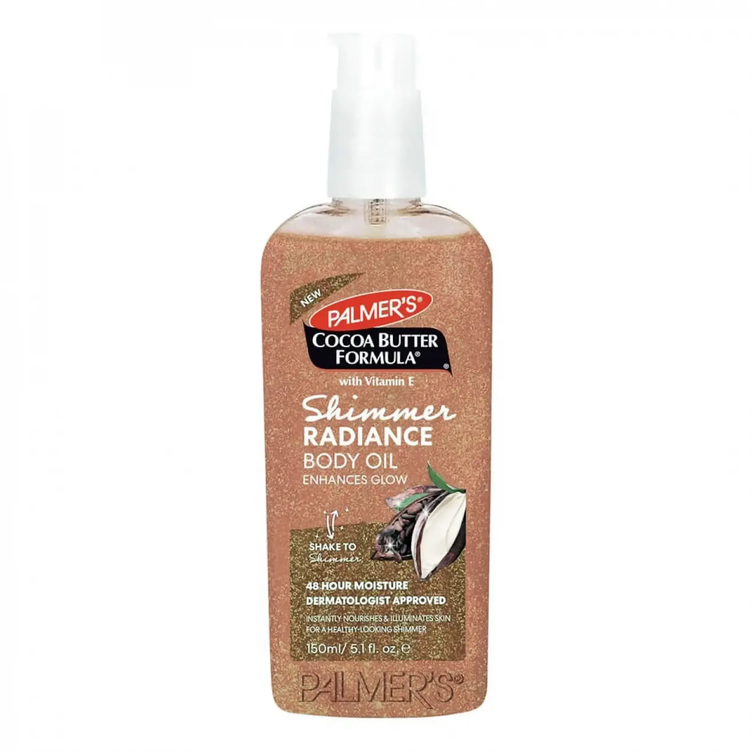Ulei pentru corp cu efect de strălucire Palmers, COF Shimmer Radiance Body Oil, 150 ml
