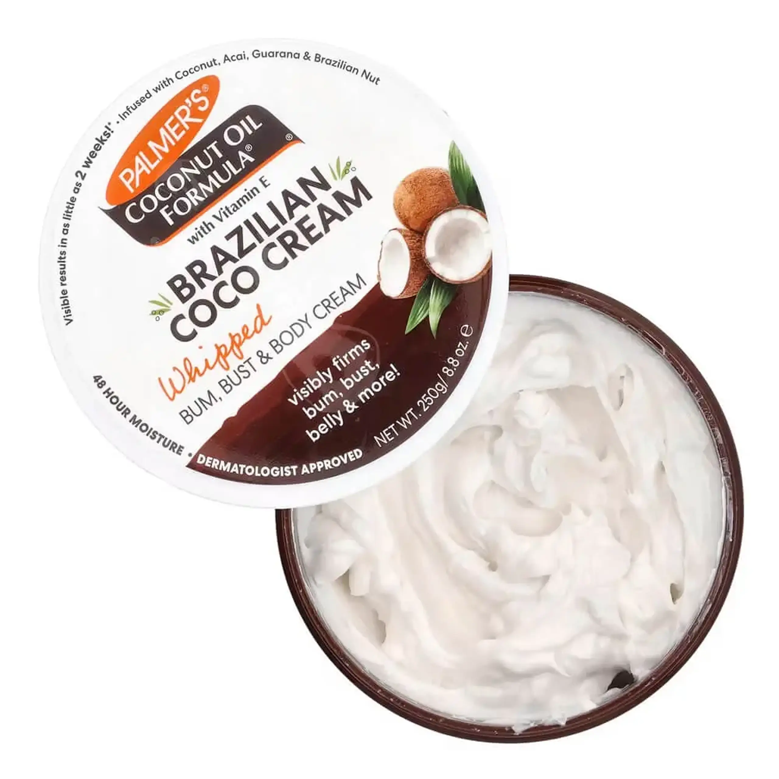 Cremă pentru corp Palmers, Brazilian Coco Cream, 250 gr.
