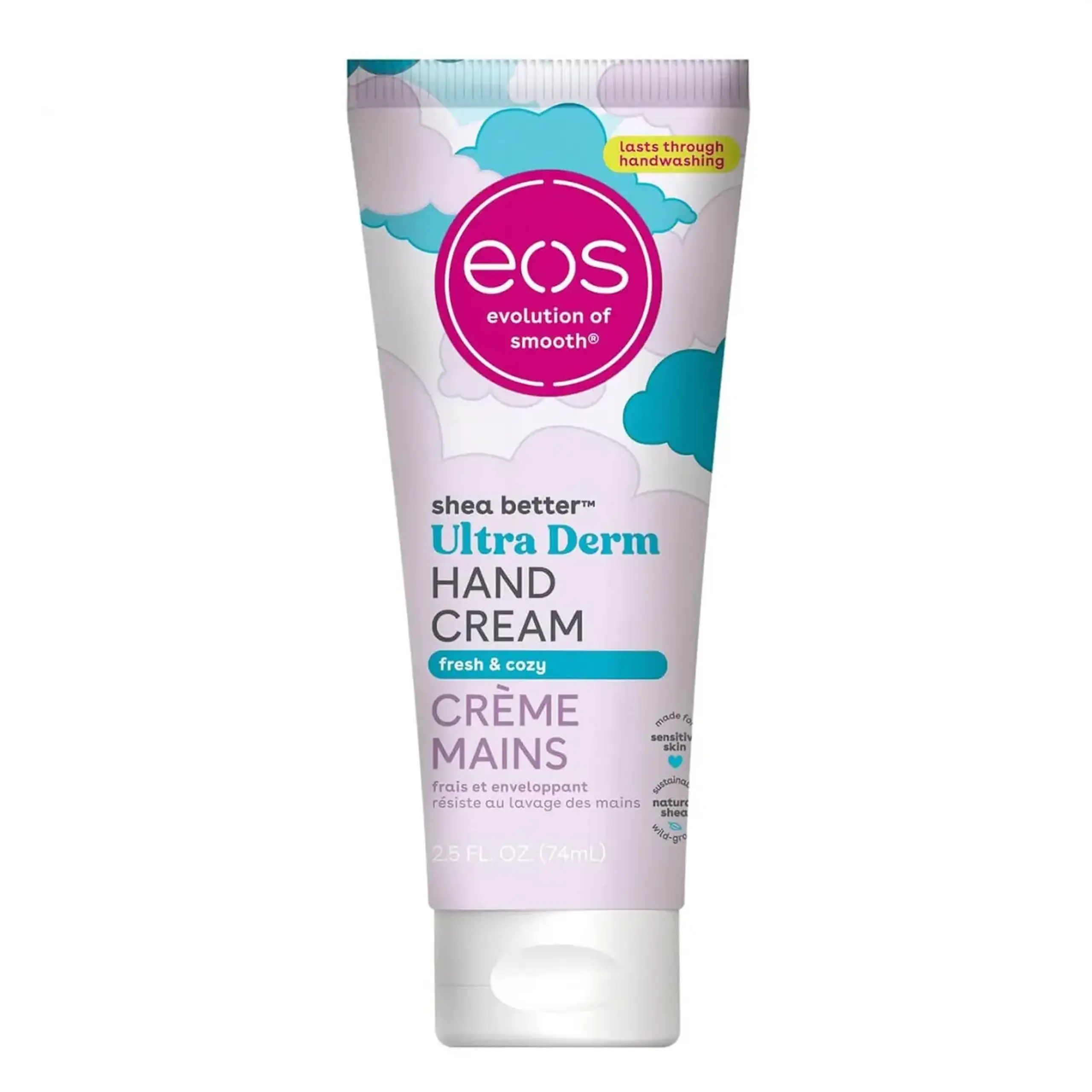 Cremă pentru mâini EOS, Shea Better Fresh Cozy, 74 ml