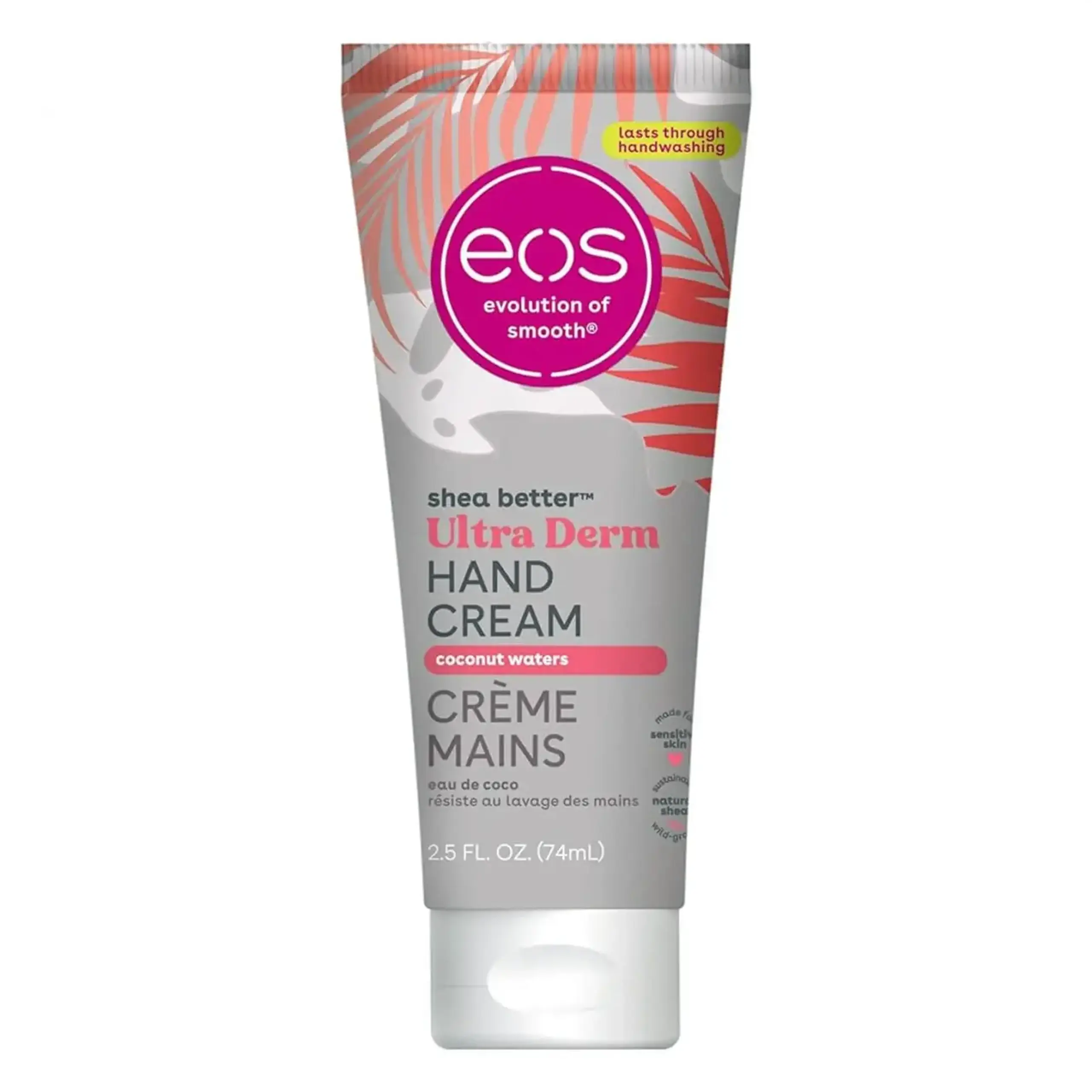 Cremă pentru mâini EOS, Shea Better Coconut Waters, 74 ml