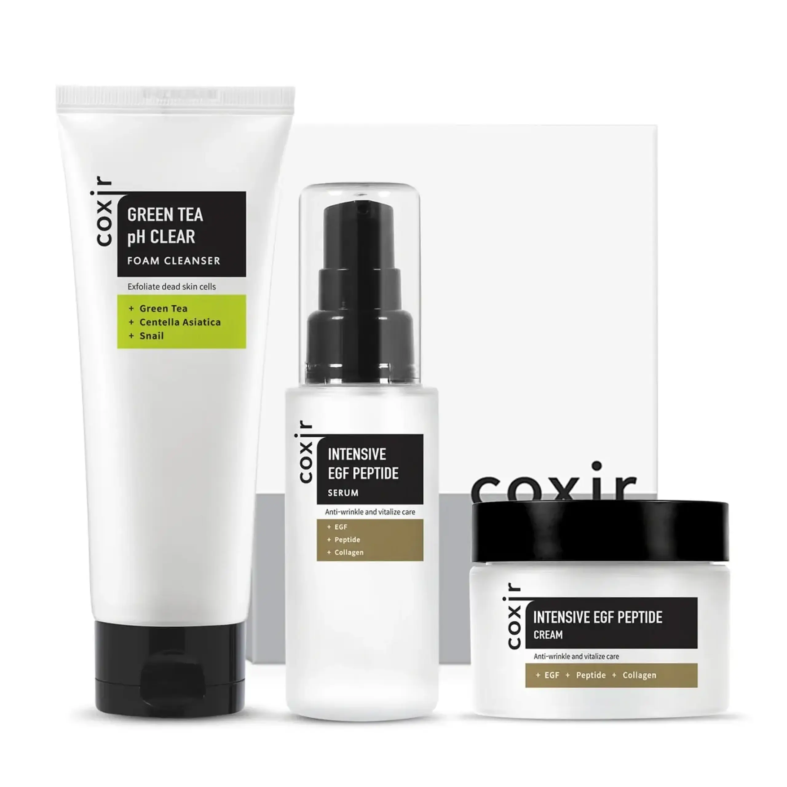 Set anti-age pentru ingrijire ten Coxir, Intensive EGF Peptide Gift Set
