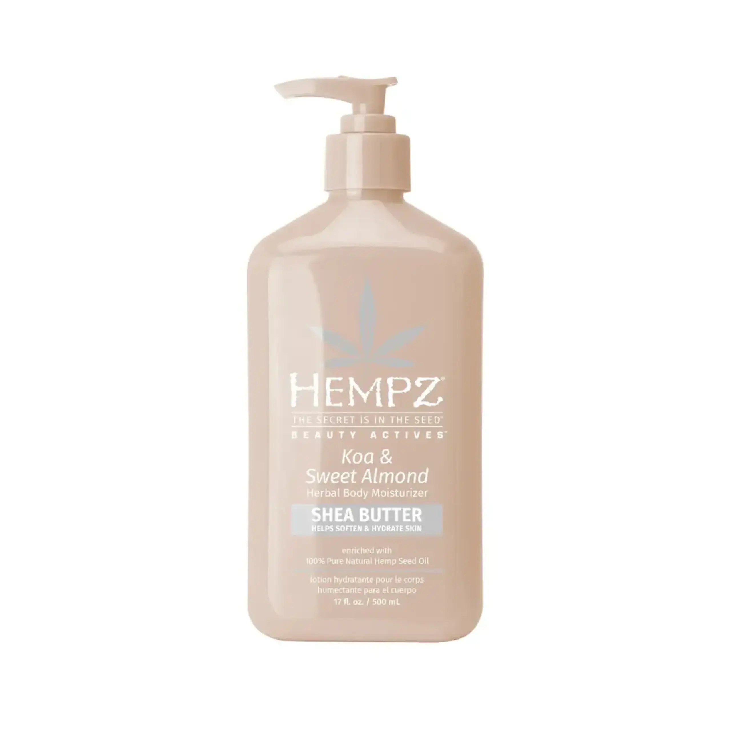 Hempz, Koa & Sweet Almond Herbal Body Moisturizer, 500 ml