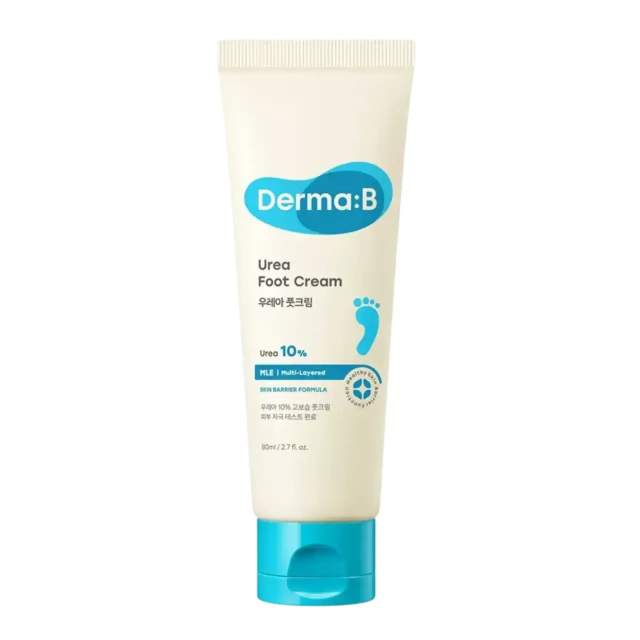 Crema intensiv hidratanta pentru picioare, Derma-B, Urea 10% Foot Cream, 80ml