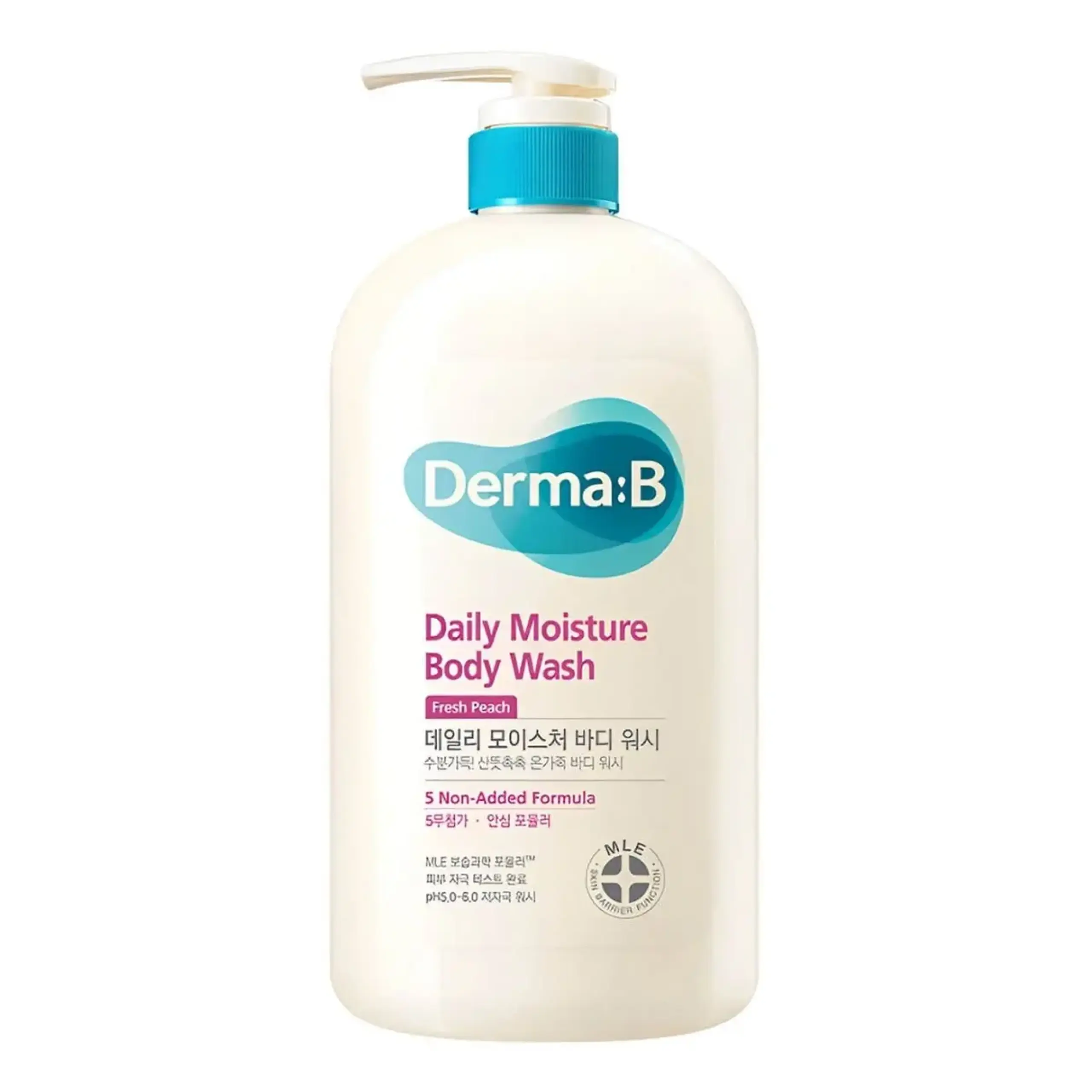 Gel de dus hidratant Derma-B, Daily Moisture Body Wash Fresh Peach, 1000ml