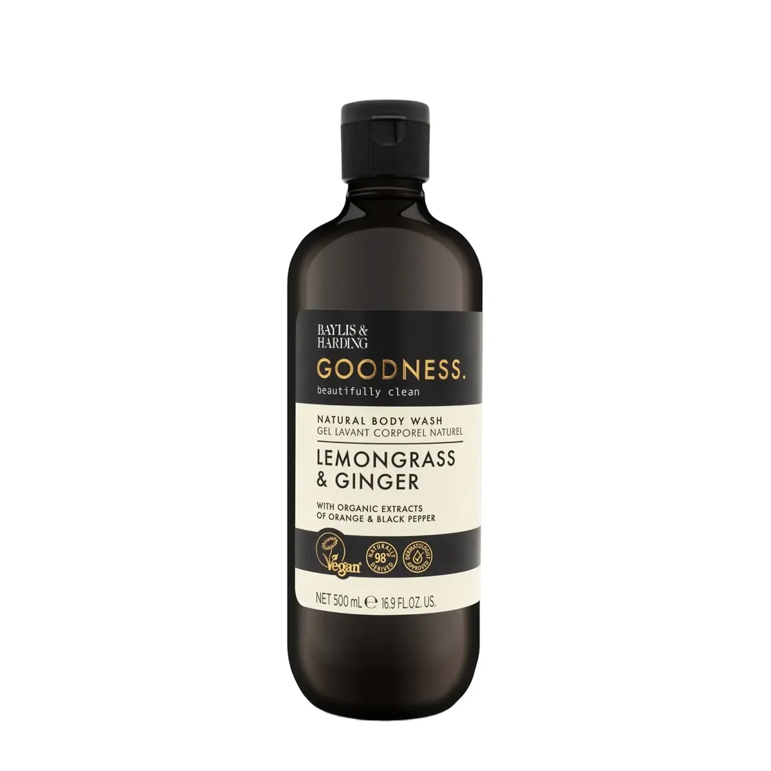 Gel de dus Baylis & Harding, Lemongrass & Ginger Body Wash, 500 ml