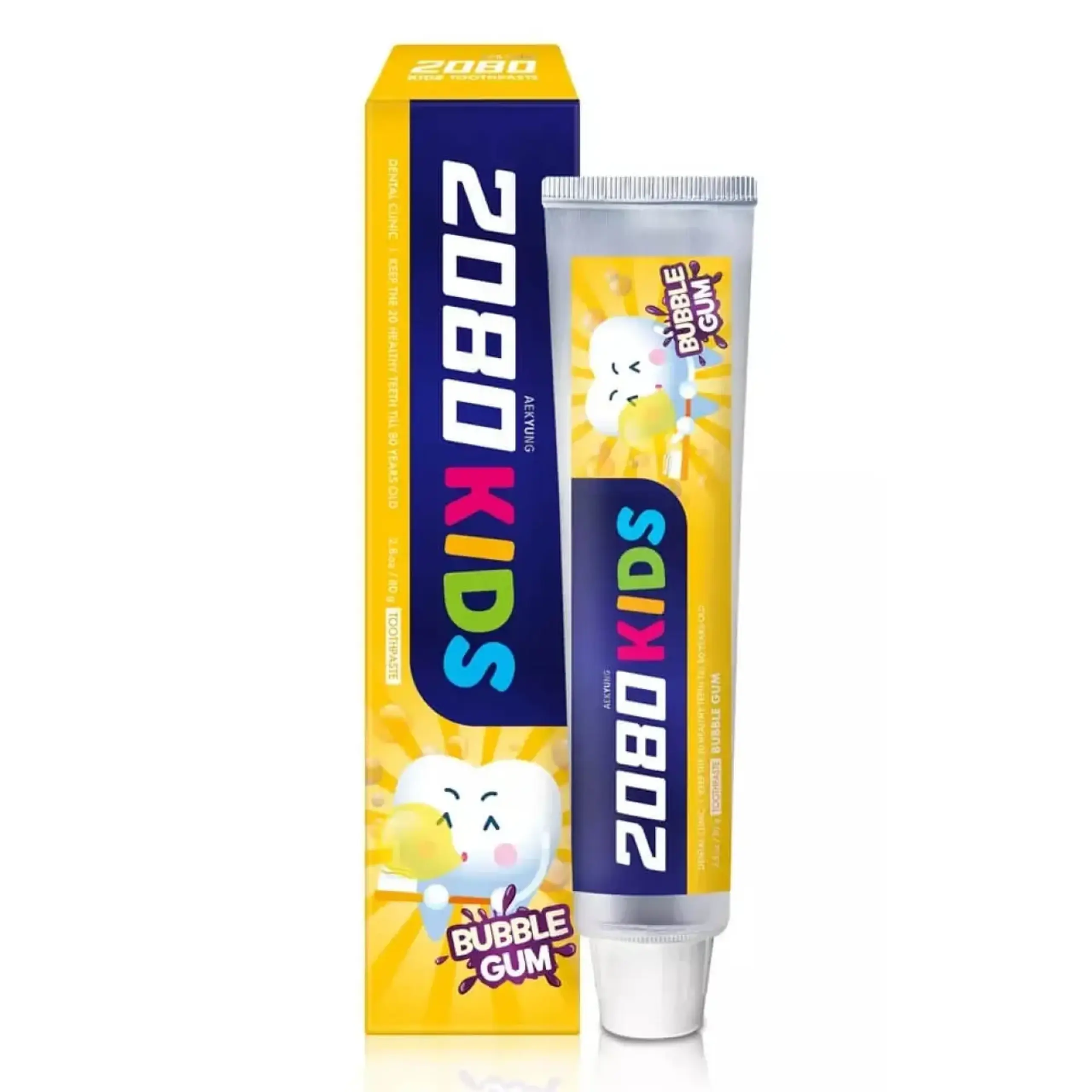 Dental Clinic 2080 Dental Clinic Kids Bubble Gum Toothpaste, 80 gr