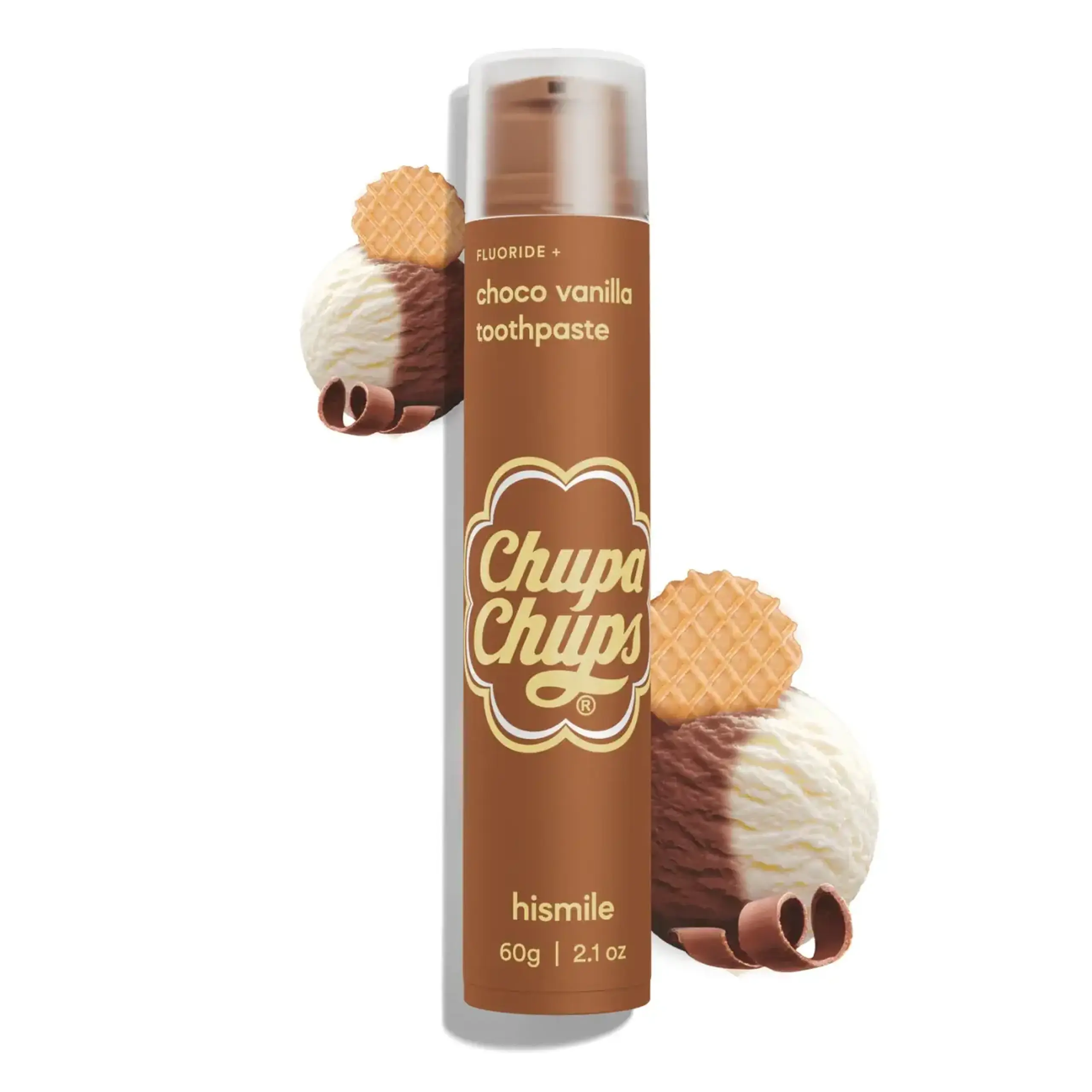 Hismile, Chupa Chups Choco Vanilla Toothpaste, 60 g