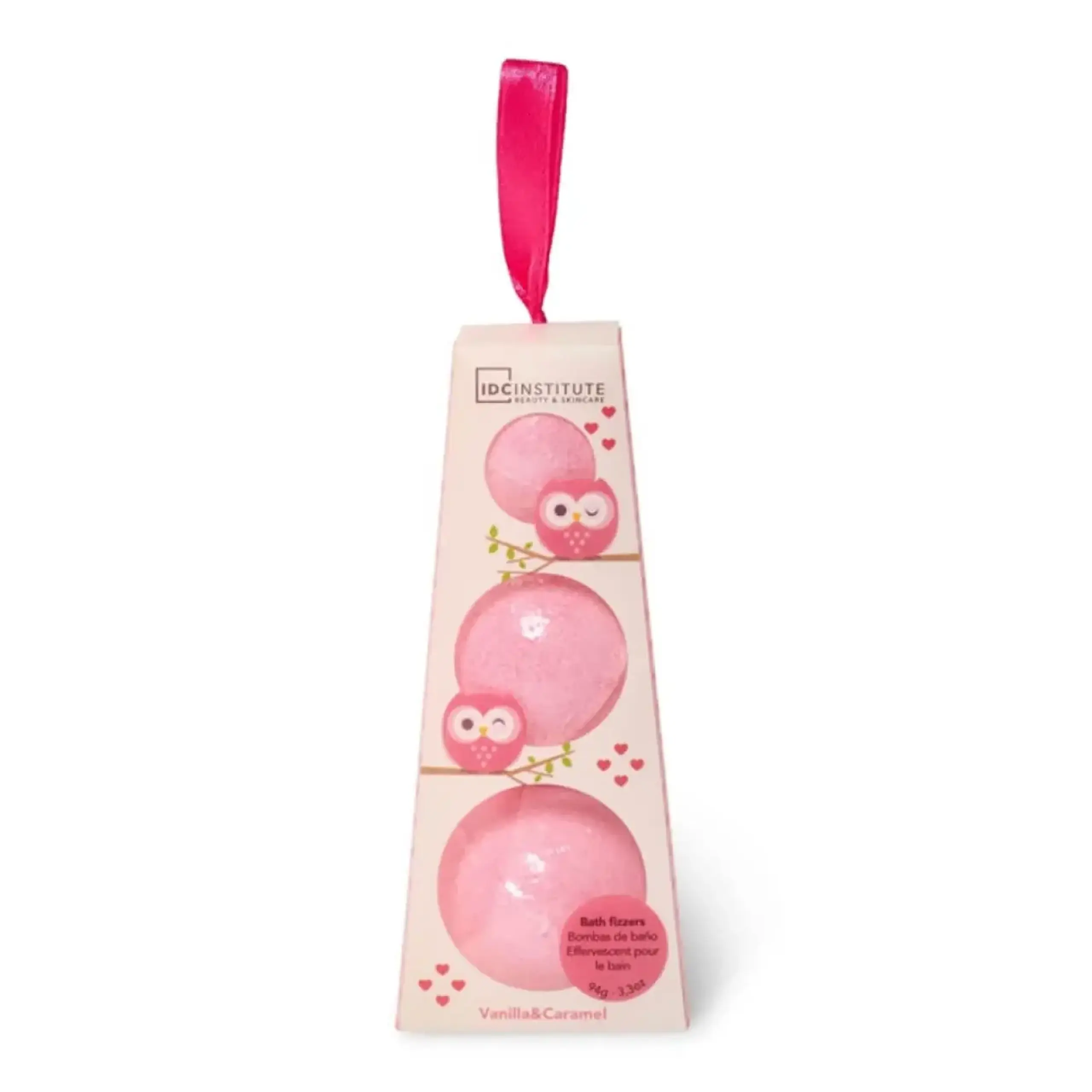 IDC INSTITUTE Owl Fizzers Bath Bombs, 94 gr, 3 buc