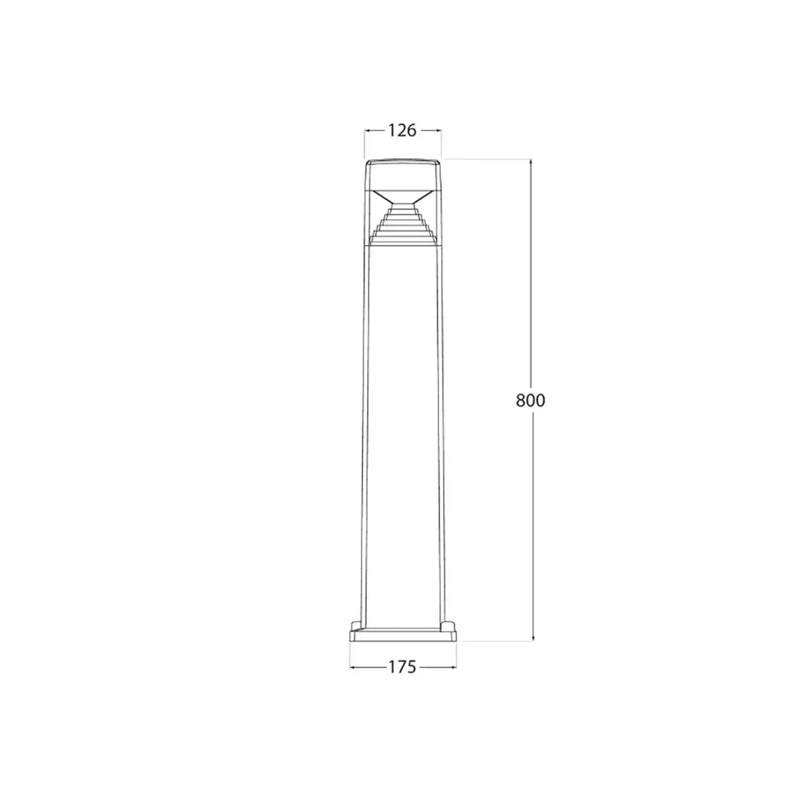 Corp de iluminat ELISA 500 7 W GX53 220 - 240 V IP55 Fumagalli - Negru/Transparent ELISA 800