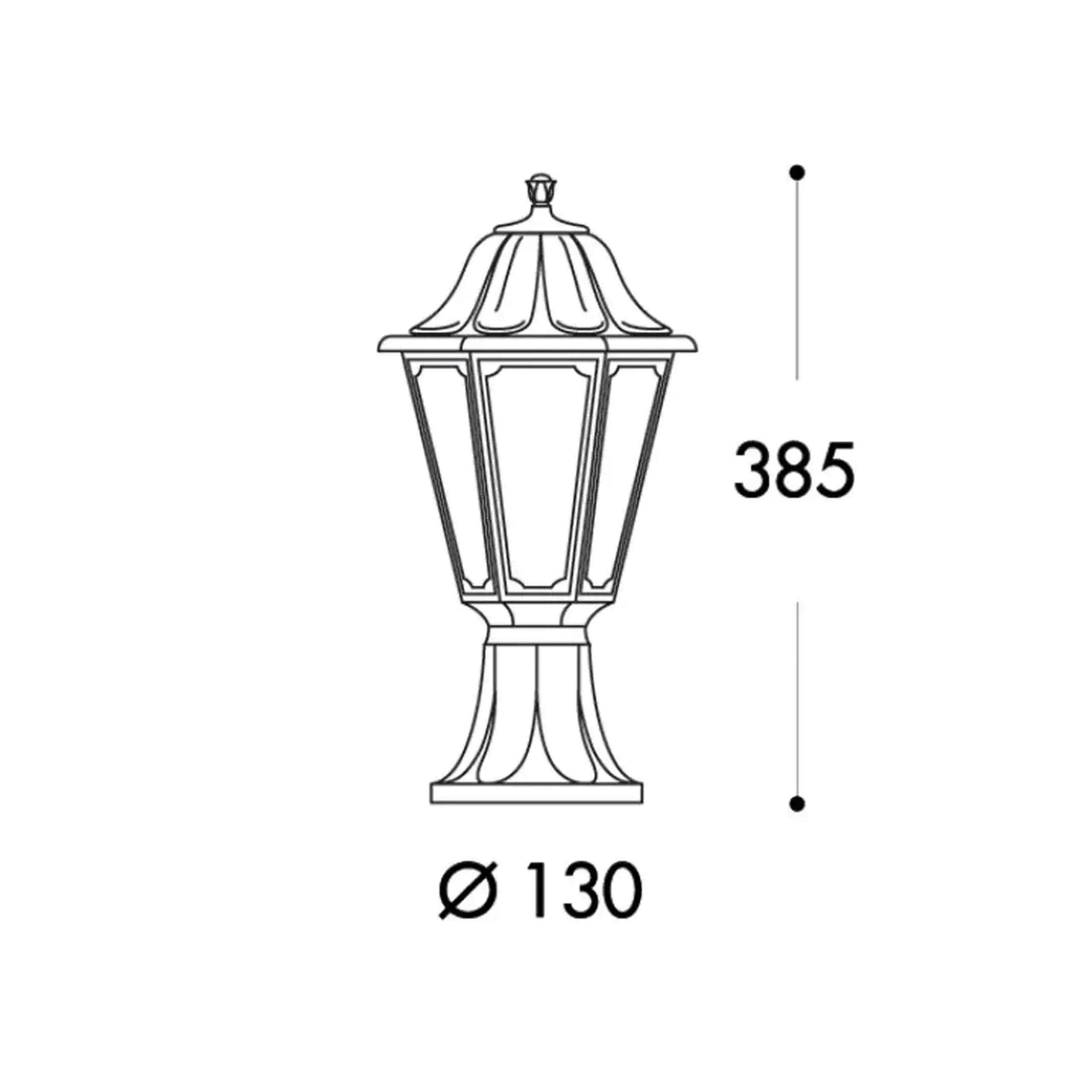 Corp de iluminat MIKROLOT/ANNA 60 W E27 220 - 240 V IP55 Fumagalli - Culoare Negru/Opal