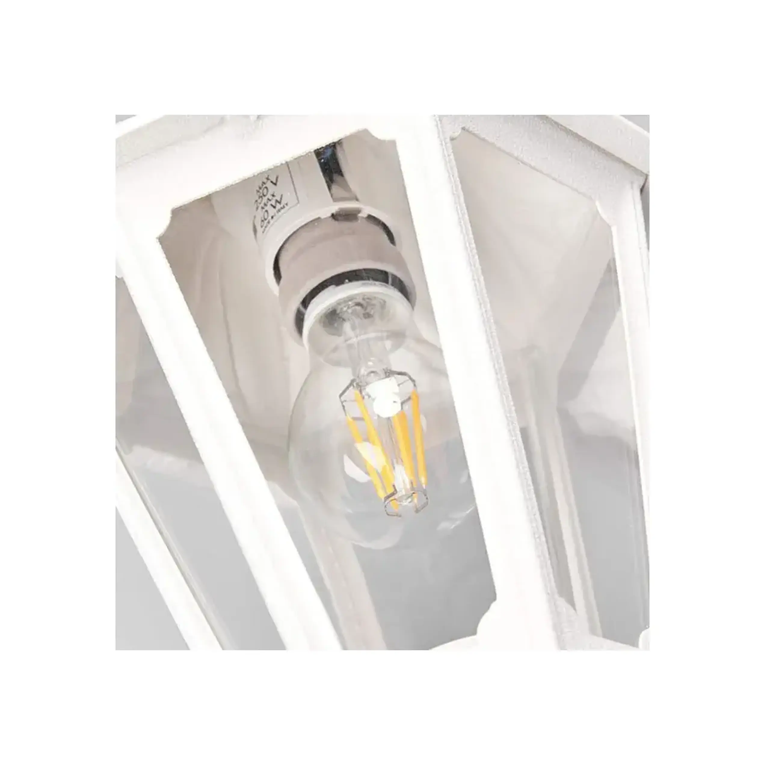 Corp de iluminat MIKROLOT/ANNA 60 W E27 220 - 240 V IP55 Fumagalli - Culoare Alb/Transparent